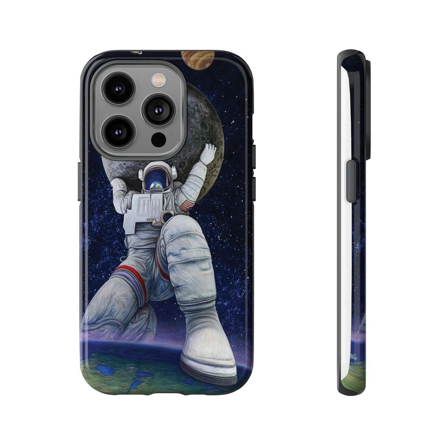 Astronaut Holding The Moon Phone Case | iPhone 15 Plus/ Pro, 14, 13, 12| Google Pixel 7, Pro, 5| Samsung Galaxy S23 All Major Phone Models