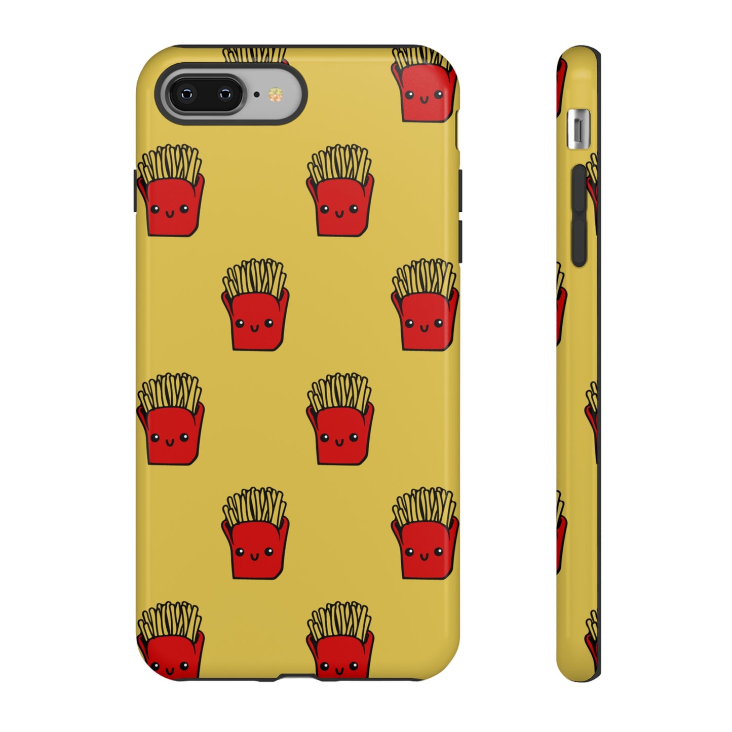 Smiling Fries Wallpaper Phone Case | iPhone 15 Plus/ Pro, 14, 13, 12| Google Pixel 7, Pro, 5| Samsung Galaxy S23 All Major Phone Models