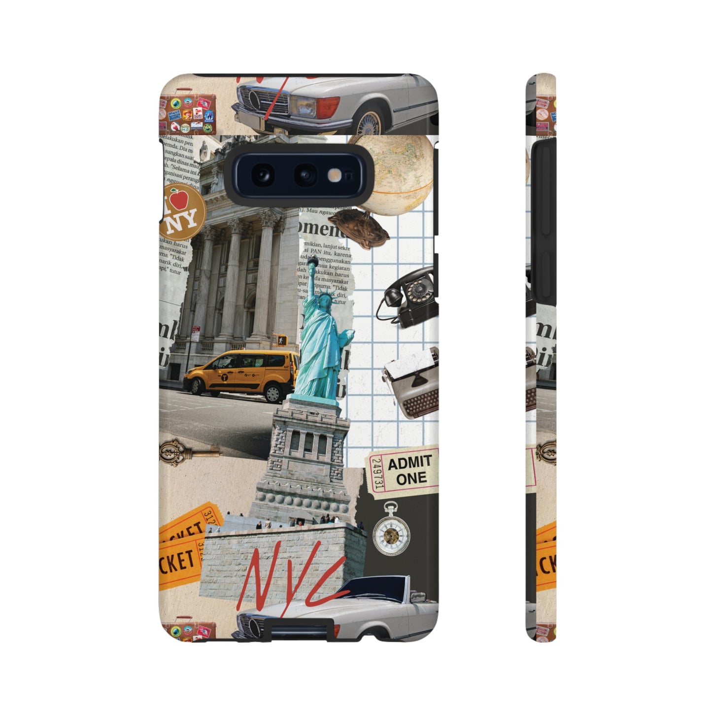 New York City Collage Wallpaper Phone Case | iPhone 15 Plus/ Pro, 14, 13, 12| Google Pixel 7, Pro, 5| Samsung Galaxy S23 All Major Phone Models