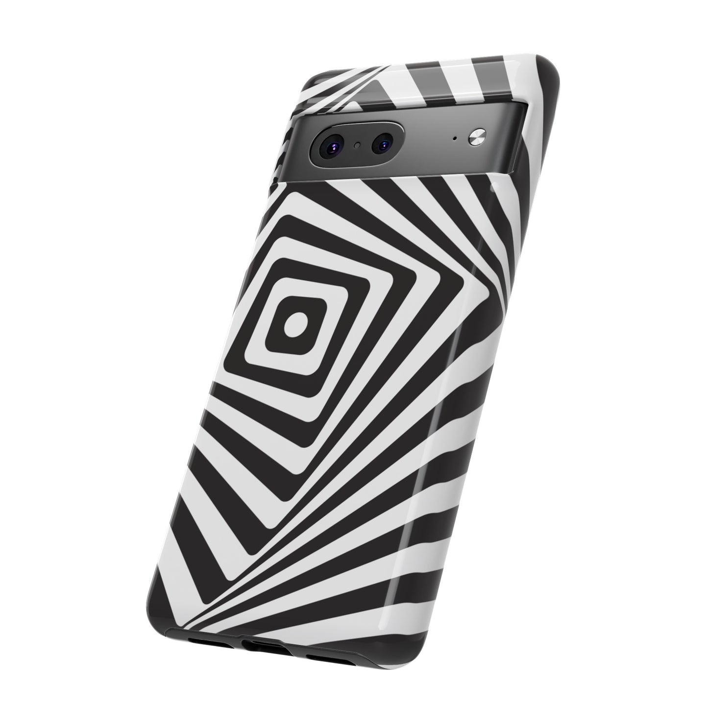 Black & White Spiral Wallpaper Phone Case | iPhone 15 Plus/ Pro, 14, 13, 12| Google Pixel 7, Pro, 5| Samsung Galaxy S23 All Major Phone Models