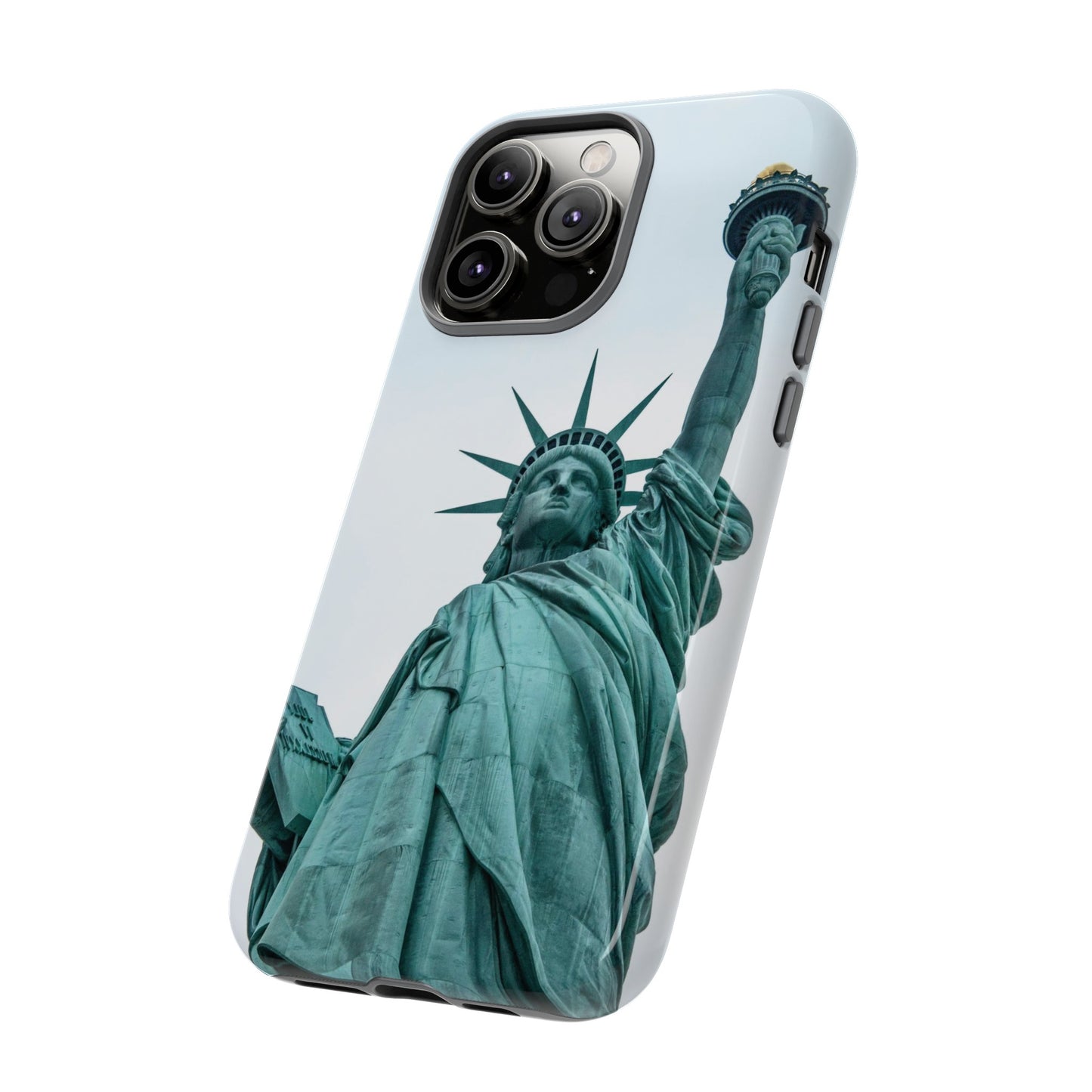 Statue of Liberty Wallpaper Phone Case | iPhone 15 Plus/ Pro, 14, 13, 12| Google Pixel 7, Pro, 5| Samsung Galaxy S23 All Major Phone Models