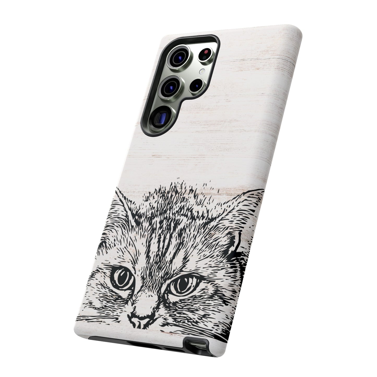 Close- Up Cat Wallpaper Phone Case | iPhone 15 Plus/ Pro, 14, 13, 12| Google Pixel 7, Pro, 5| Samsung Galaxy S23 All Major Phone Models