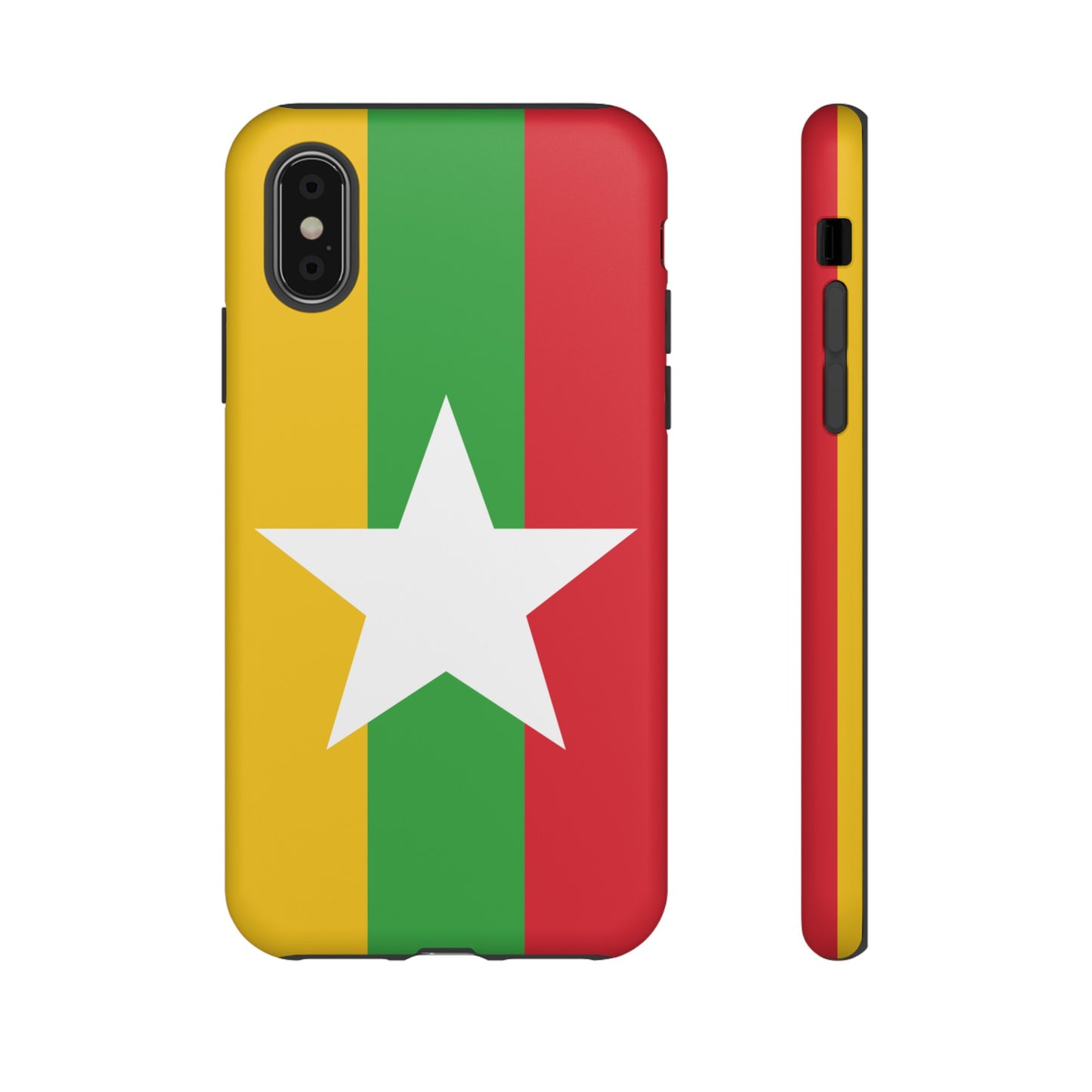 Myanmar Flag Phone Case | iPhone 15 Plus/ Pro, 14, 13, 12| Google Pixel 7, Pro, 5| Samsung Galaxy S23 All Major Phone Models