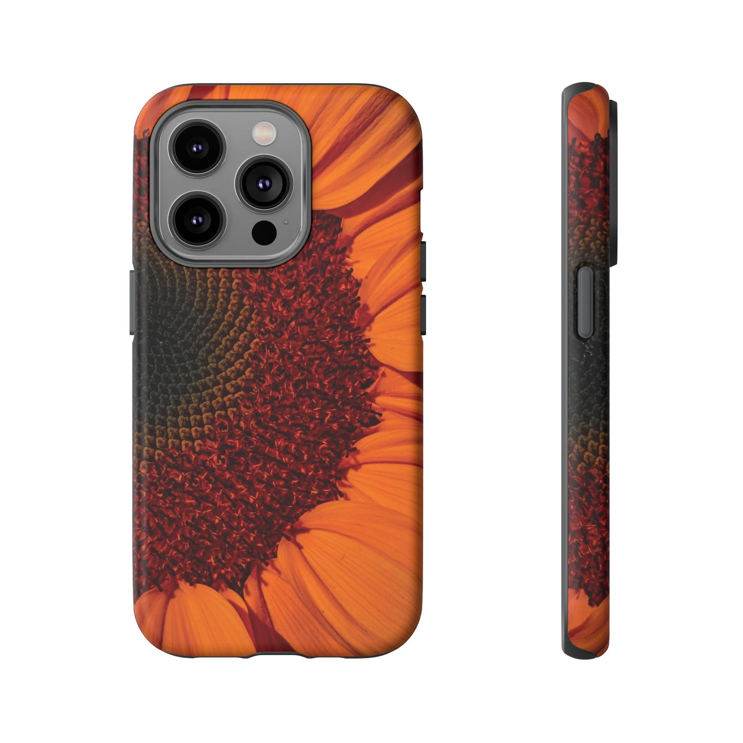 Orange Sunflower Wallpaper Phone Case | iPhone 15 Plus/ Pro, 14, 13, 12| Google Pixel 7, Pro, 5| Samsung Galaxy S23 All Major Phone Models