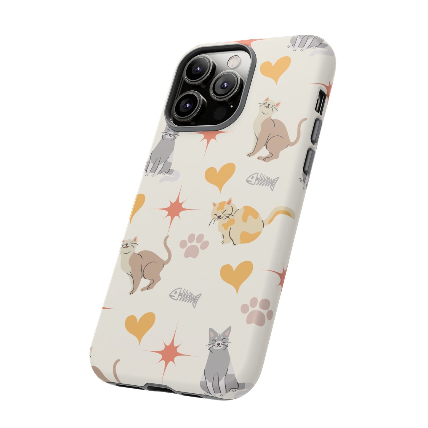 Cute Cat Wallpaper Phone Case | iPhone 15 Plus/ Pro, 14, 13, 12| Google Pixel 7, Pro, 5| Samsung Galaxy S23 All Major Phone Models