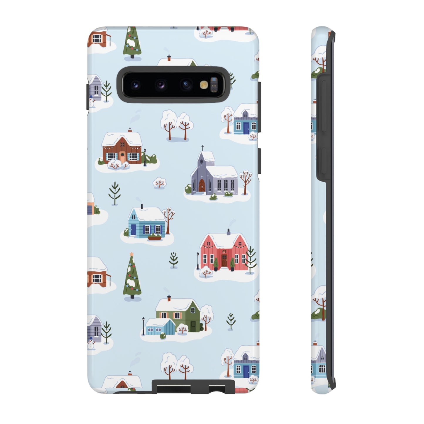 Snowy Merry Christmas Wallpaper Phone Case | iPhone 15 Plus/ Pro, 14, 13, 12| Google Pixel 7, Pro, 5| Samsung Galaxy S23 All Major Phone Models