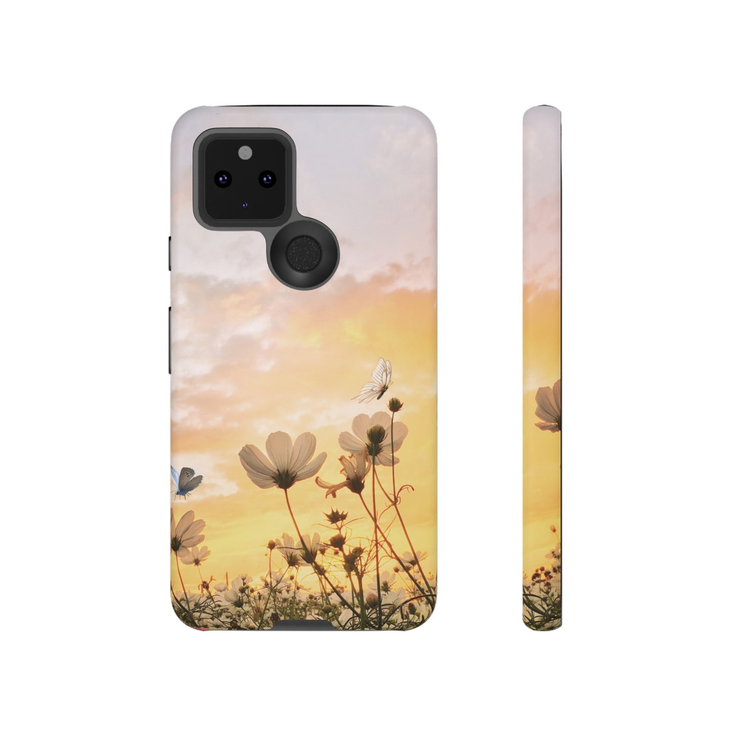 Flowers At Sunset Wallpaper Phone Case | iPhone 15 Plus/ Pro, 14, 13, 12| Google Pixel 7, Pro, 5| Samsung Galaxy S23 All Major Phone Models