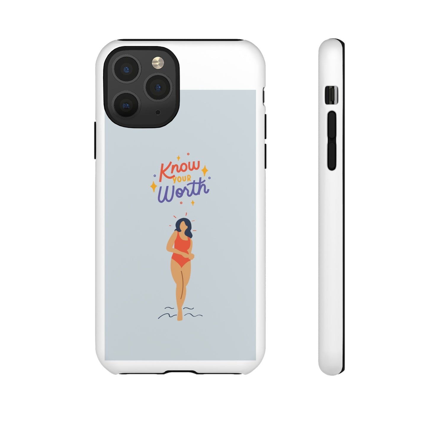 Know Your Worth Phone Case | iPhone 15 Plus/ Pro, 14, 13, 12| Google Pixel 7, Pro, 5| Samsung Galaxy S23 All Major Phone Models