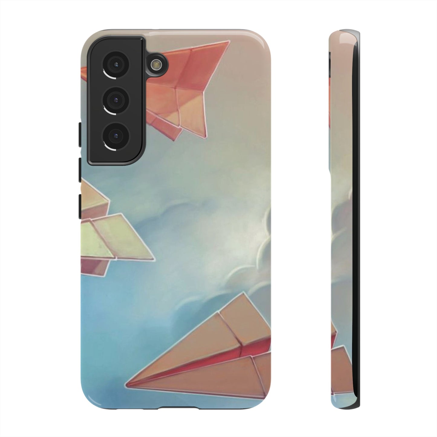 Paper Plane Wallpaper Phone Case | iPhone 15 Plus/ Pro, 14, 13, 12| Google Pixel 7, Pro, 5| Samsung Galaxy S23 All Major Phone Models