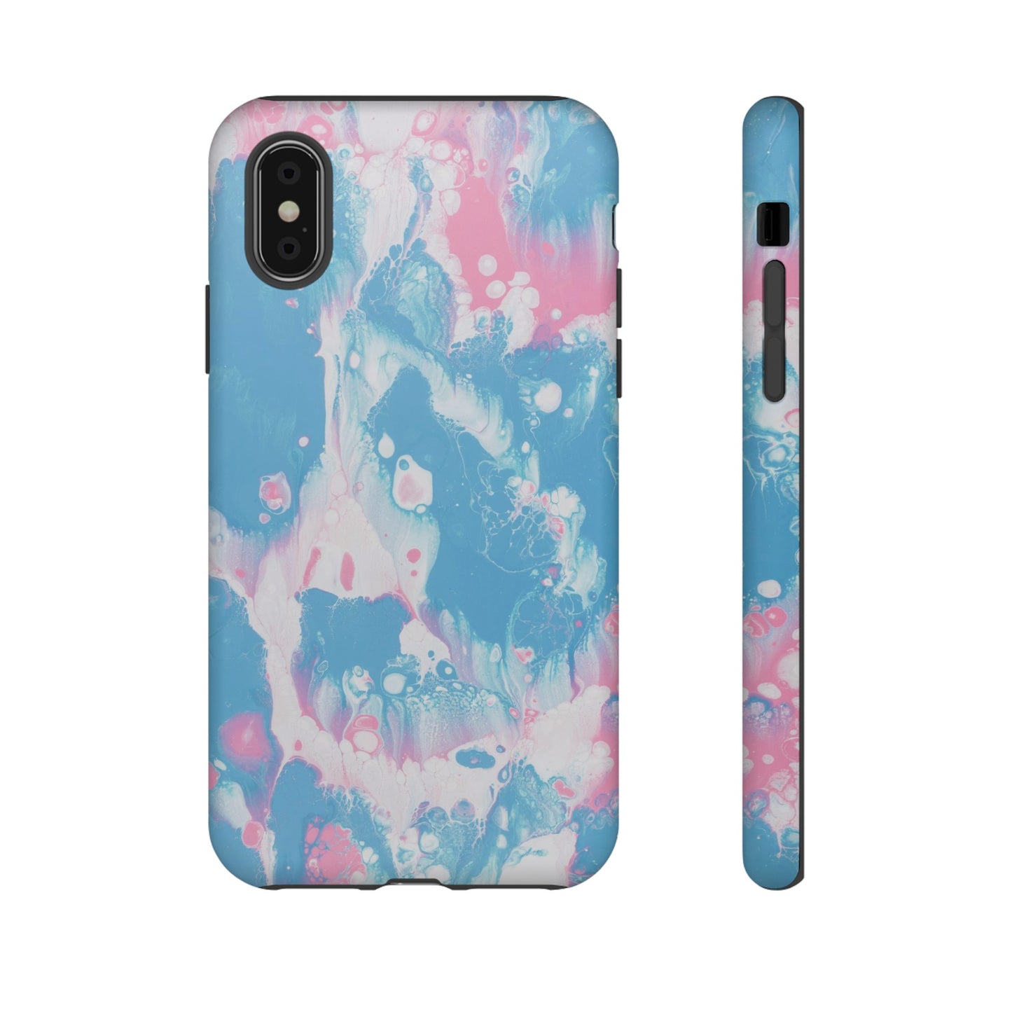 Baby Pink & Blue Resin Inspired Phone Case |iPhone 15 Plus/ Pro, 14, 13, 12|Google Pixel 7, Pro, 5|Samsung Galaxy S23 All Major Phone Models