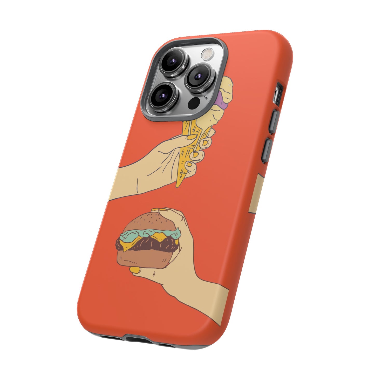 IceCream Or Hamburger? Phone Case | iPhone 15 Plus/ Pro, 14, 13, 12| Google Pixel 7, Pro, 5| Samsung Galaxy S23 All Major Phone Models