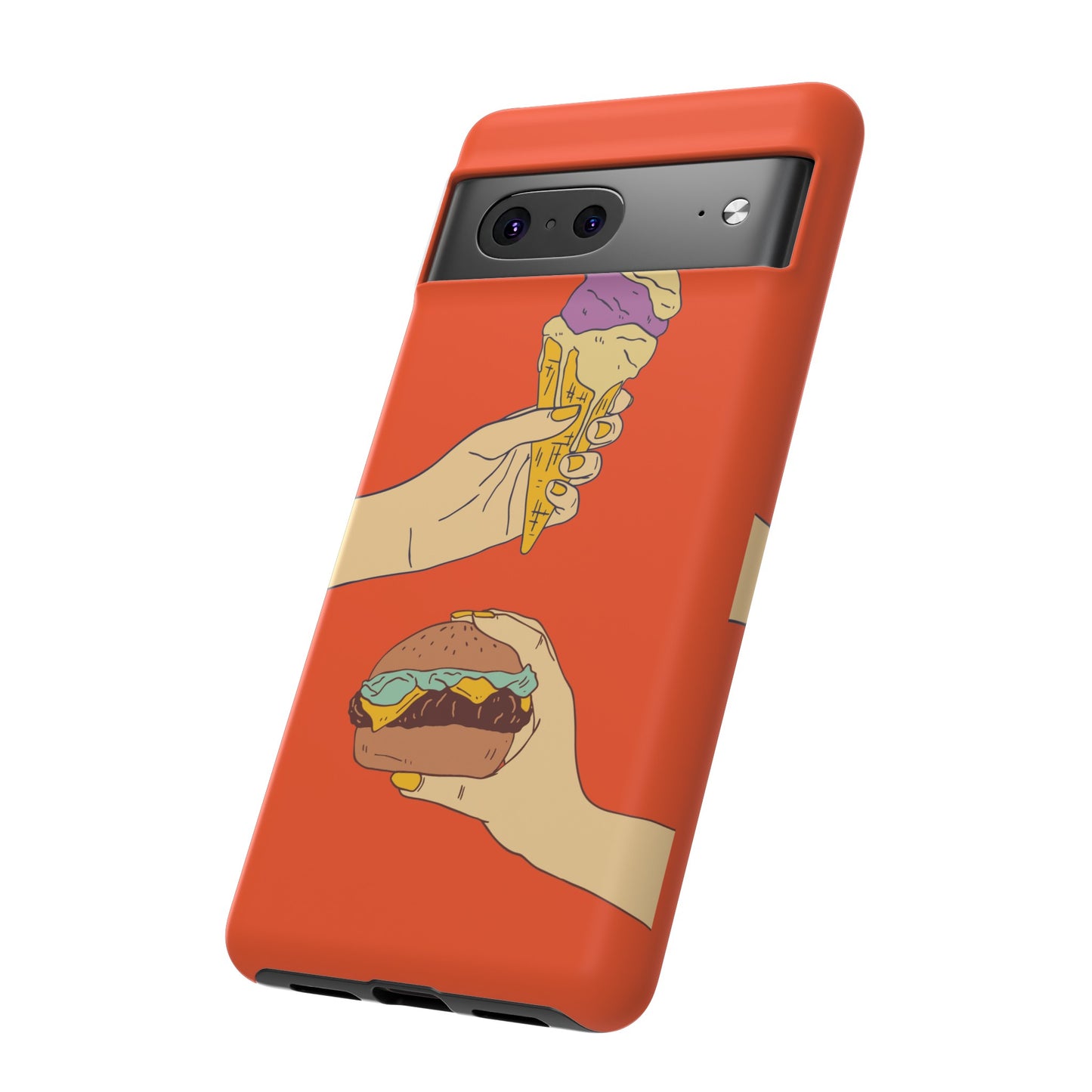 IceCream Or Hamburger? Phone Case | iPhone 15 Plus/ Pro, 14, 13, 12| Google Pixel 7, Pro, 5| Samsung Galaxy S23 All Major Phone Models