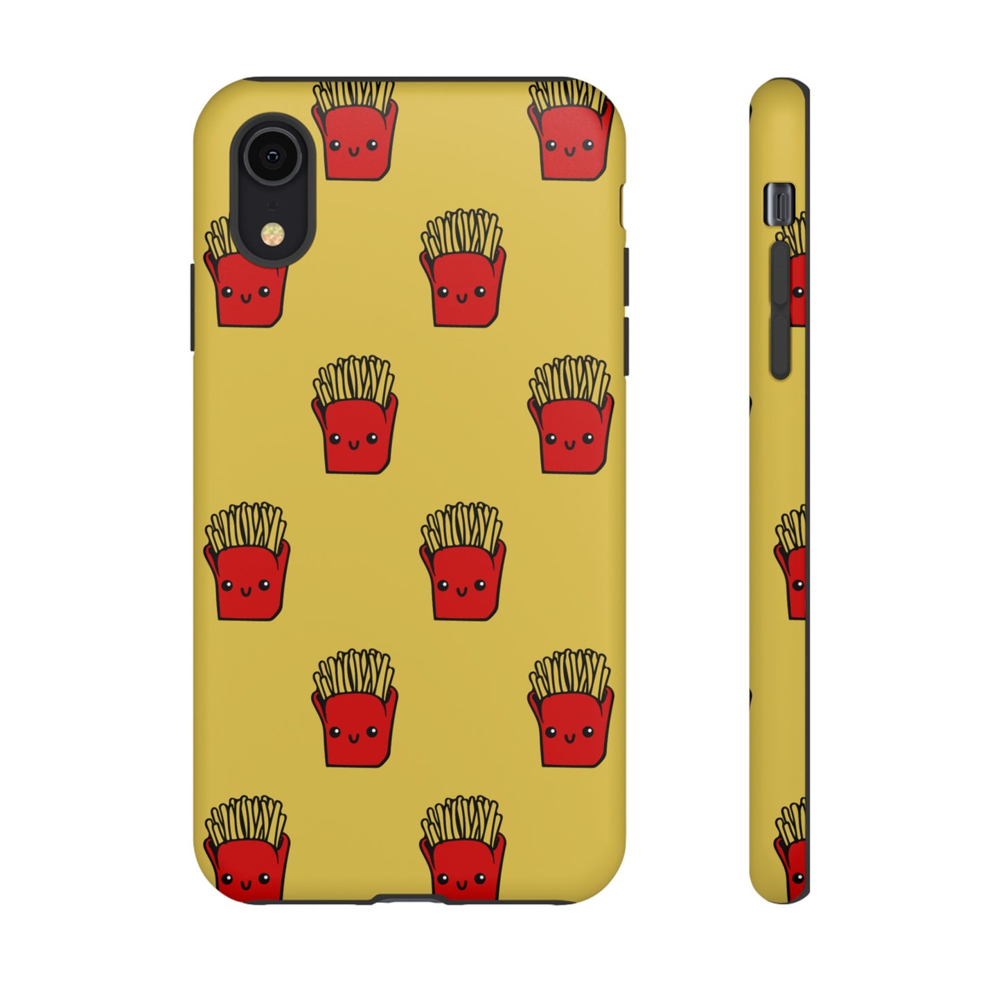 Smiling Fries Wallpaper Phone Case | iPhone 15 Plus/ Pro, 14, 13, 12| Google Pixel 7, Pro, 5| Samsung Galaxy S23 All Major Phone Models