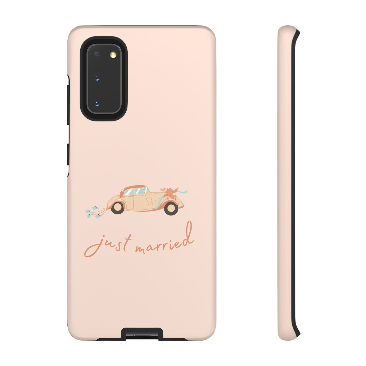 Just Married Phone Case | iPhone 15 Plus/ Pro, 14, 13, 12| Google Pixel 7, Pro, 5| Samsung Galaxy S23 All Major Phone Models