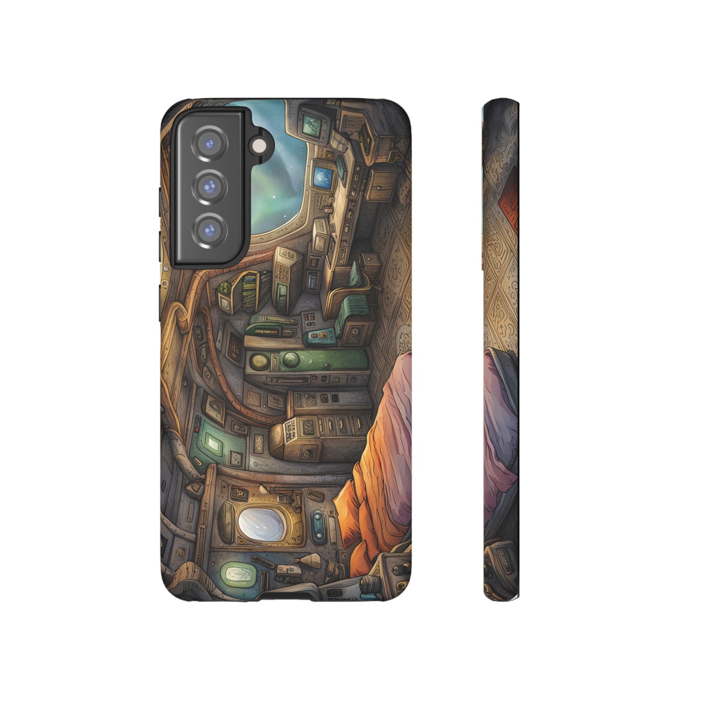 Cosy Spaceship Wallpaper Phone Case | iPhone 15 Plus/ Pro, 14, 13, 12| Google Pixel 7, Pro, 5| Samsung Galaxy S23 All Major Phone Models