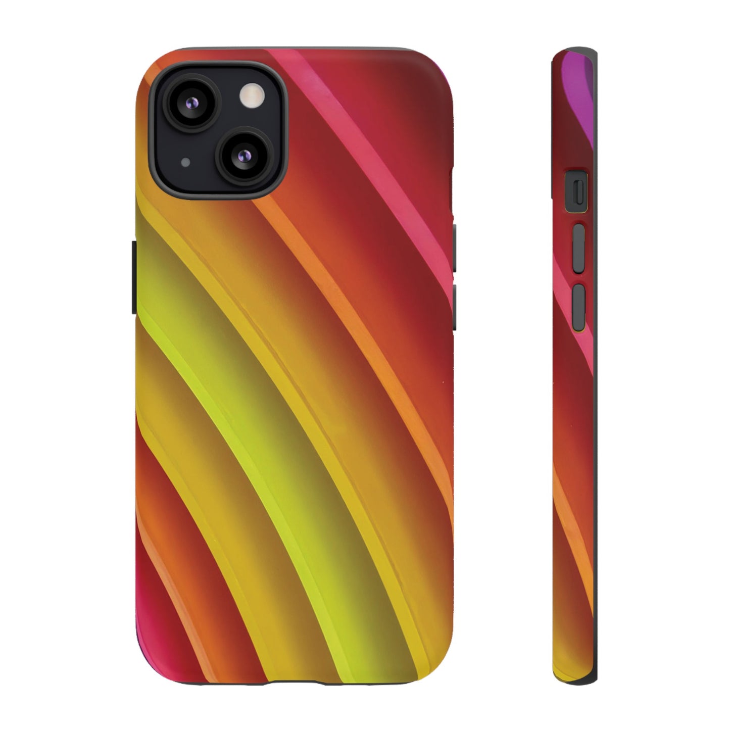 Curved Colourful Wallpaper Phone Case | iPhone 15 Plus/ Pro, 14, 13, 12| Google Pixel 7, Pro, 5| Samsung Galaxy S23 All Major Phone Models