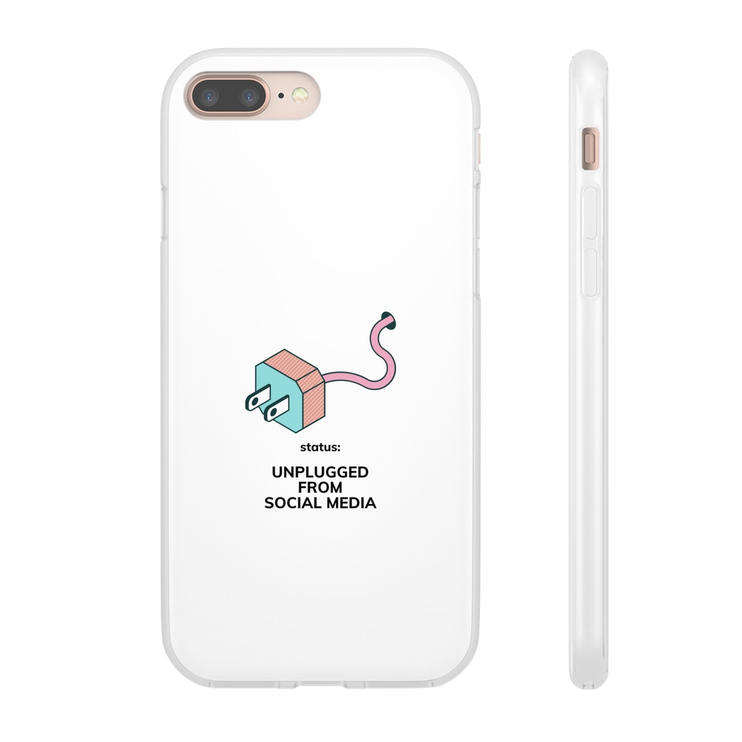 Unplugged From Social Media Phone Case | iPhone 15 Plus/ Pro, 14, 13, 12| Google Pixel 7, Pro, 5| Samsung Galaxy S23 All Major Phone Models