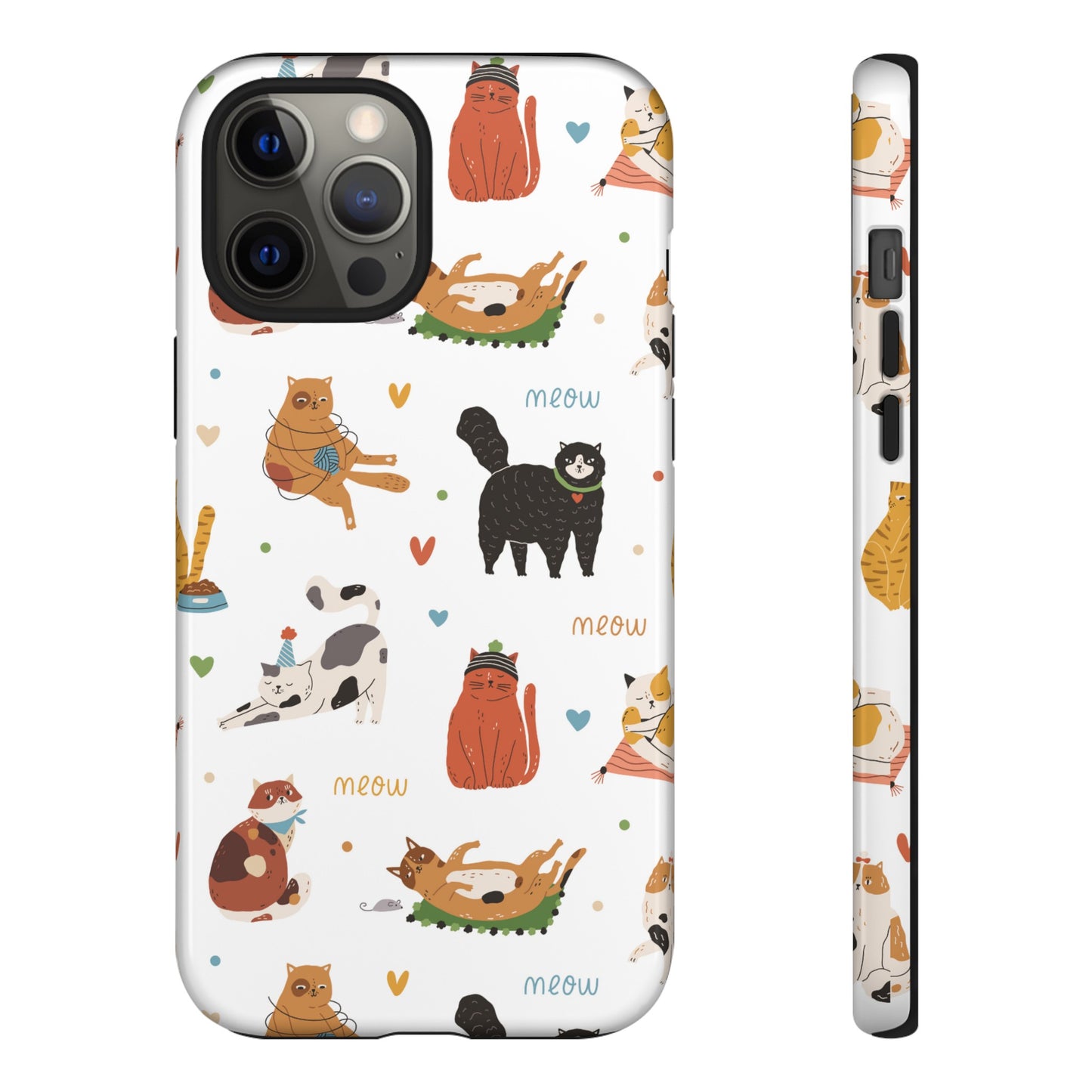 Collage of Cats Wallpaper Phone Case | iPhone 15 Plus/ Pro, 14, 13, 12| Google Pixel 7, Pro, 5| Samsung Galaxy S23 All Major Phone Models