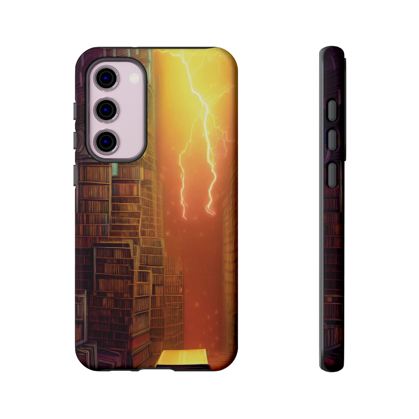 Lightning in the Library Wallpaper Phone Case | iPhone 15 Plus/ Pro, 14, 13, 12| Google Pixel 7, Pro, 5| Samsung Galaxy S23 All Major Phone Models