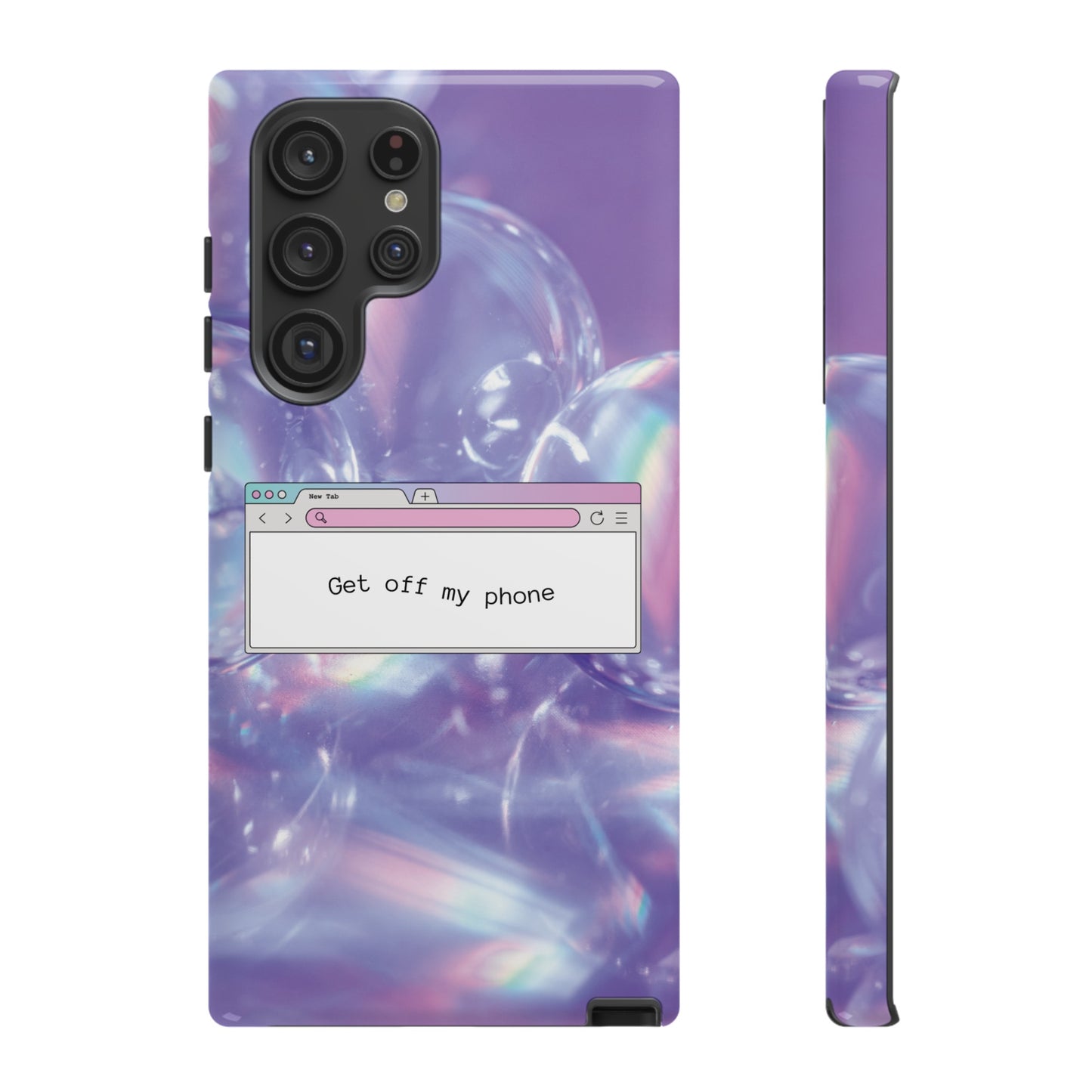 Get Off My Phone Wallpaper Phone Case | iPhone 15 Plus/ Pro, 14, 13, 12| Google Pixel 7, Pro, 5| Samsung Galaxy S23 All Major Phone Models