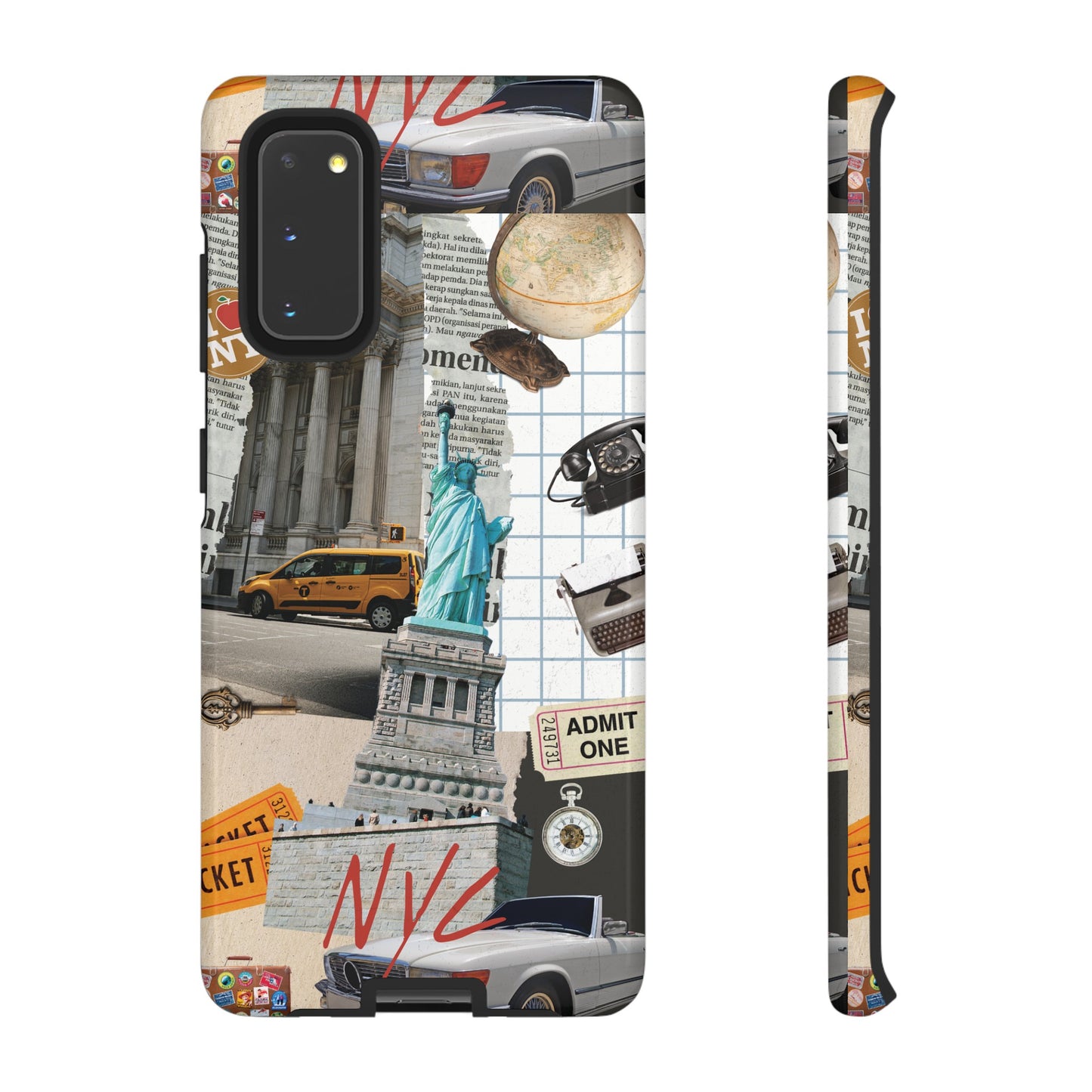 New York City Collage Wallpaper Phone Case | iPhone 15 Plus/ Pro, 14, 13, 12| Google Pixel 7, Pro, 5| Samsung Galaxy S23 All Major Phone Models