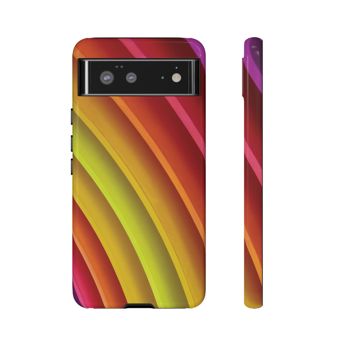 Curved Colourful Wallpaper Phone Case | iPhone 15 Plus/ Pro, 14, 13, 12| Google Pixel 7, Pro, 5| Samsung Galaxy S23 All Major Phone Models