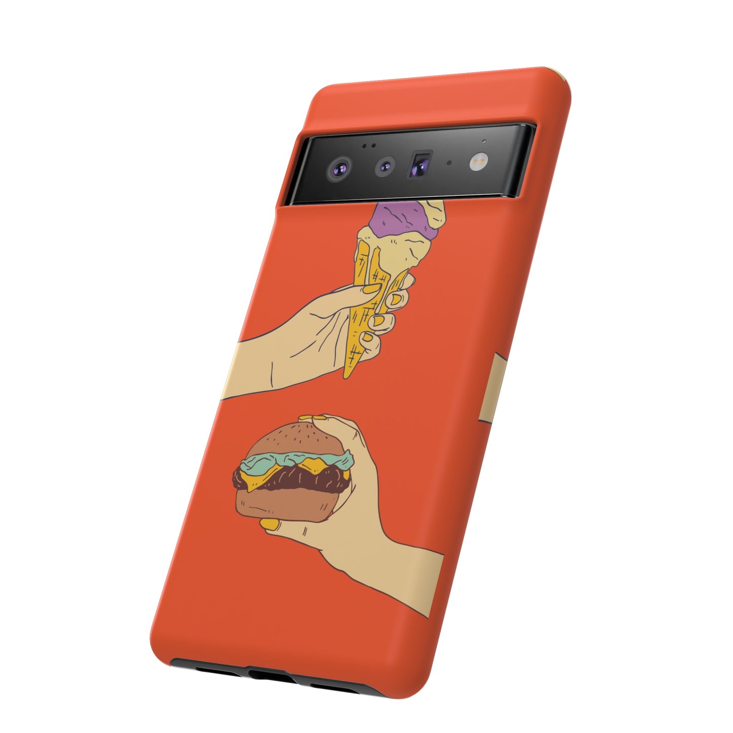 IceCream Or Hamburger? Phone Case | iPhone 15 Plus/ Pro, 14, 13, 12| Google Pixel 7, Pro, 5| Samsung Galaxy S23 All Major Phone Models