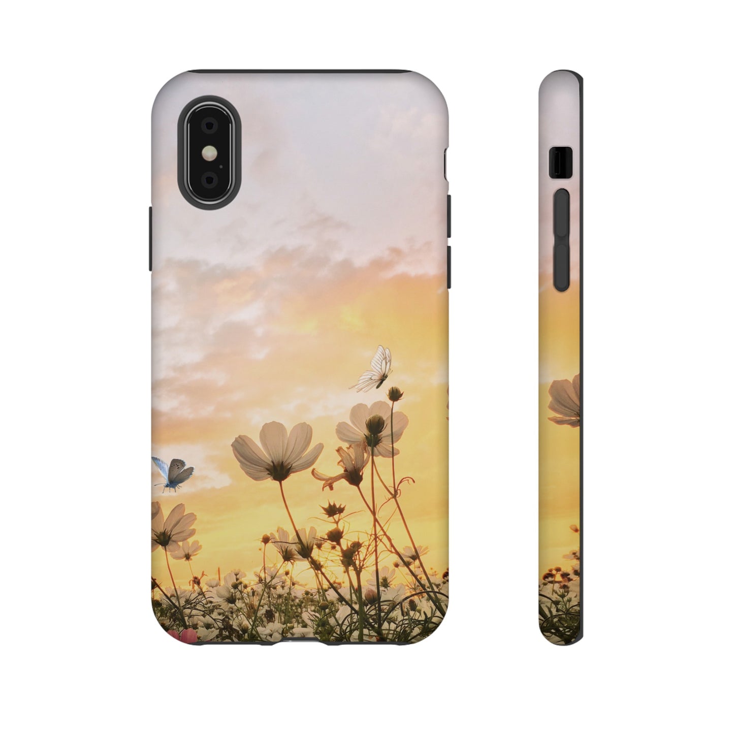 Flowers At Sunset Wallpaper Phone Case | iPhone 15 Plus/ Pro, 14, 13, 12| Google Pixel 7, Pro, 5| Samsung Galaxy S23 All Major Phone Models