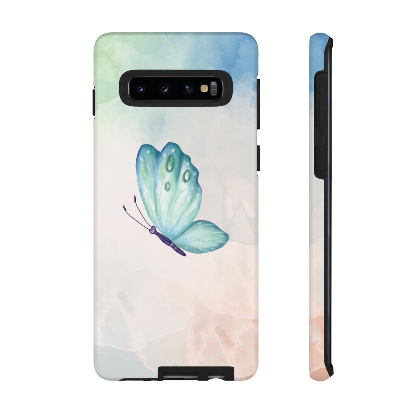 Blue Butterfly Wallpaper Phone Case  | iPhone 15 Plus/ Pro, 14, 13, 12| Google Pixel 7, Pro, 5| Samsung Galaxy S23 All Major Phone Models