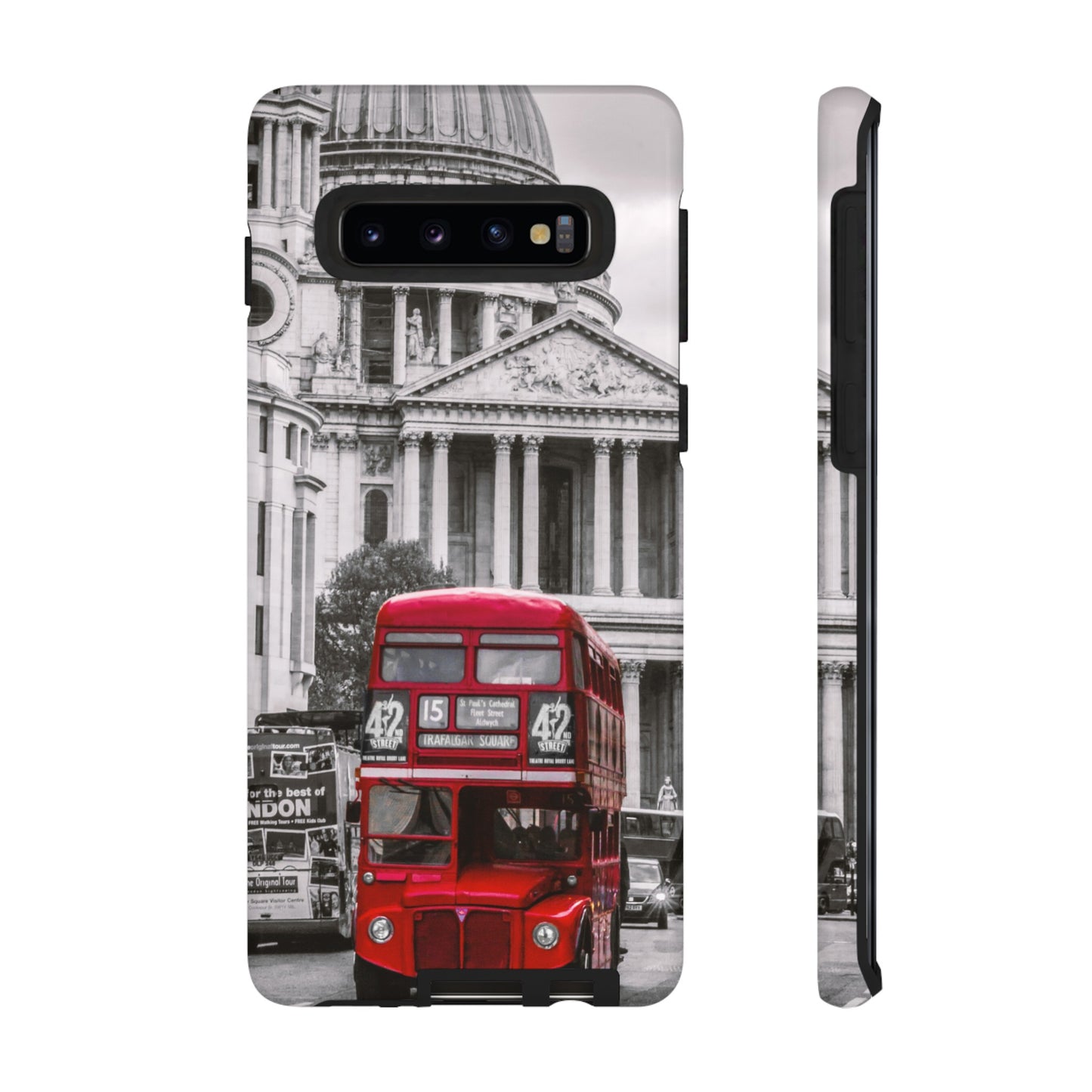 London Bus Wallpaper Phone Case | iPhone 15 Plus/ Pro, 14, 13, 12| Google Pixel 7, Pro, 5| Samsung Galaxy S23 All Major Phone Models