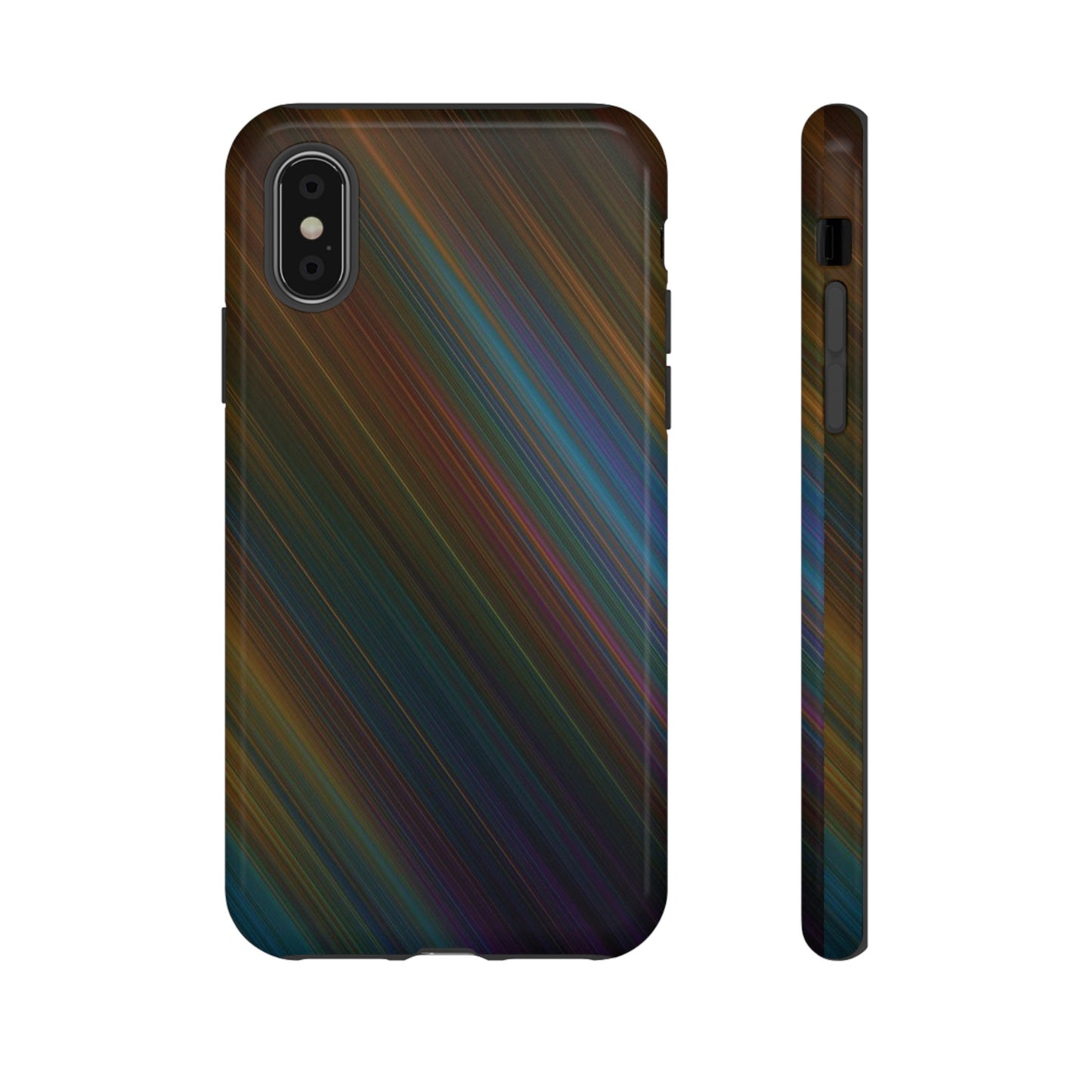 Slanted Rainbow Wallpaper Phone Case | iPhone 15 Plus/ Pro, 14, 13, 12| Google Pixel 7, Pro, 5| Samsung Galaxy S23 All Major Phone Models