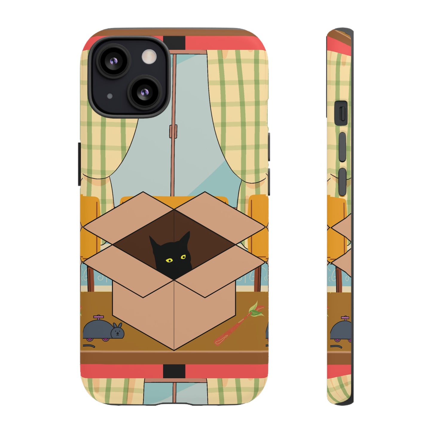 Cat In The Box Phone Case | iPhone 15 Plus/ Pro, 14, 13, 12| Google Pixel 7, Pro, 5| Samsung Galaxy S23 All Major Phone Models