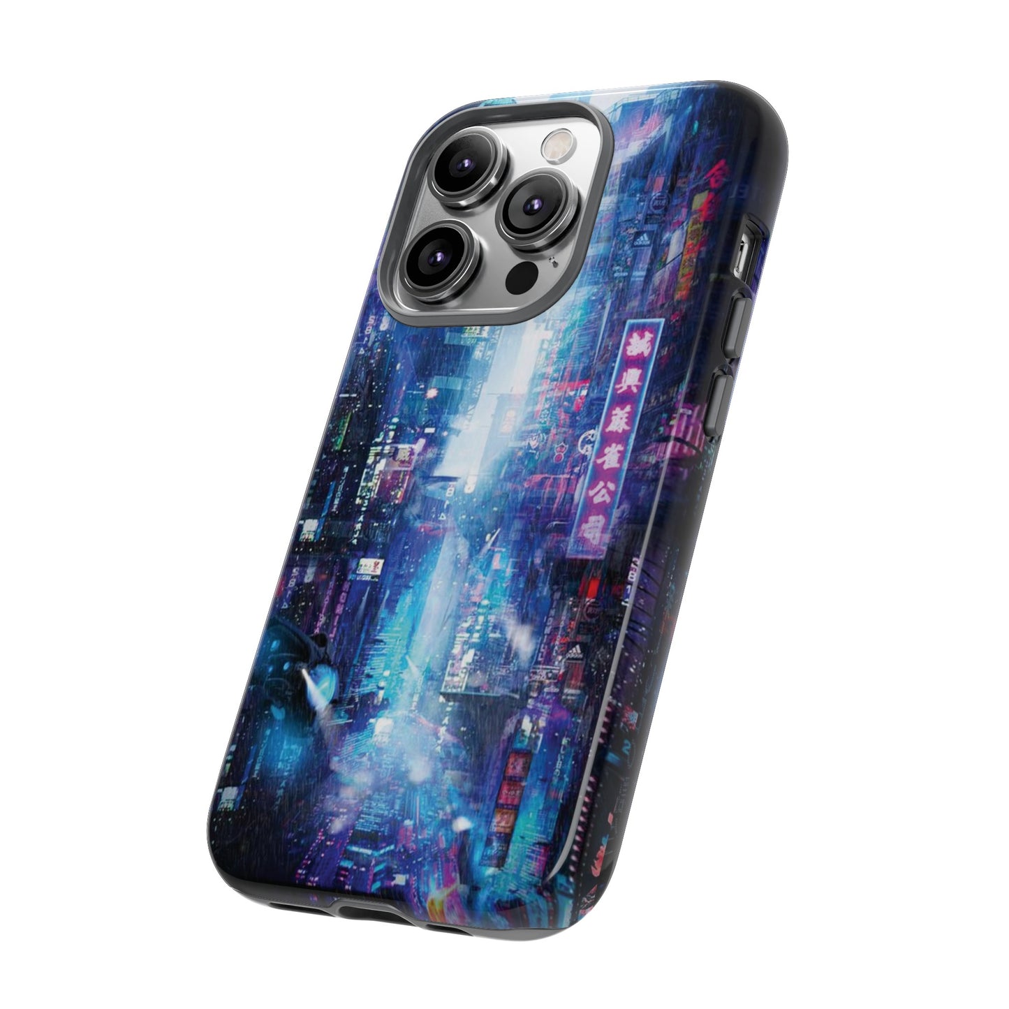 Night Life Futuristic City Wallpaper Phone Case | iPhone 15 Plus/ Pro, 14, 13, 12| Google Pixel 7, Pro, 5| Samsung Galaxy S23 All Major Phone Models