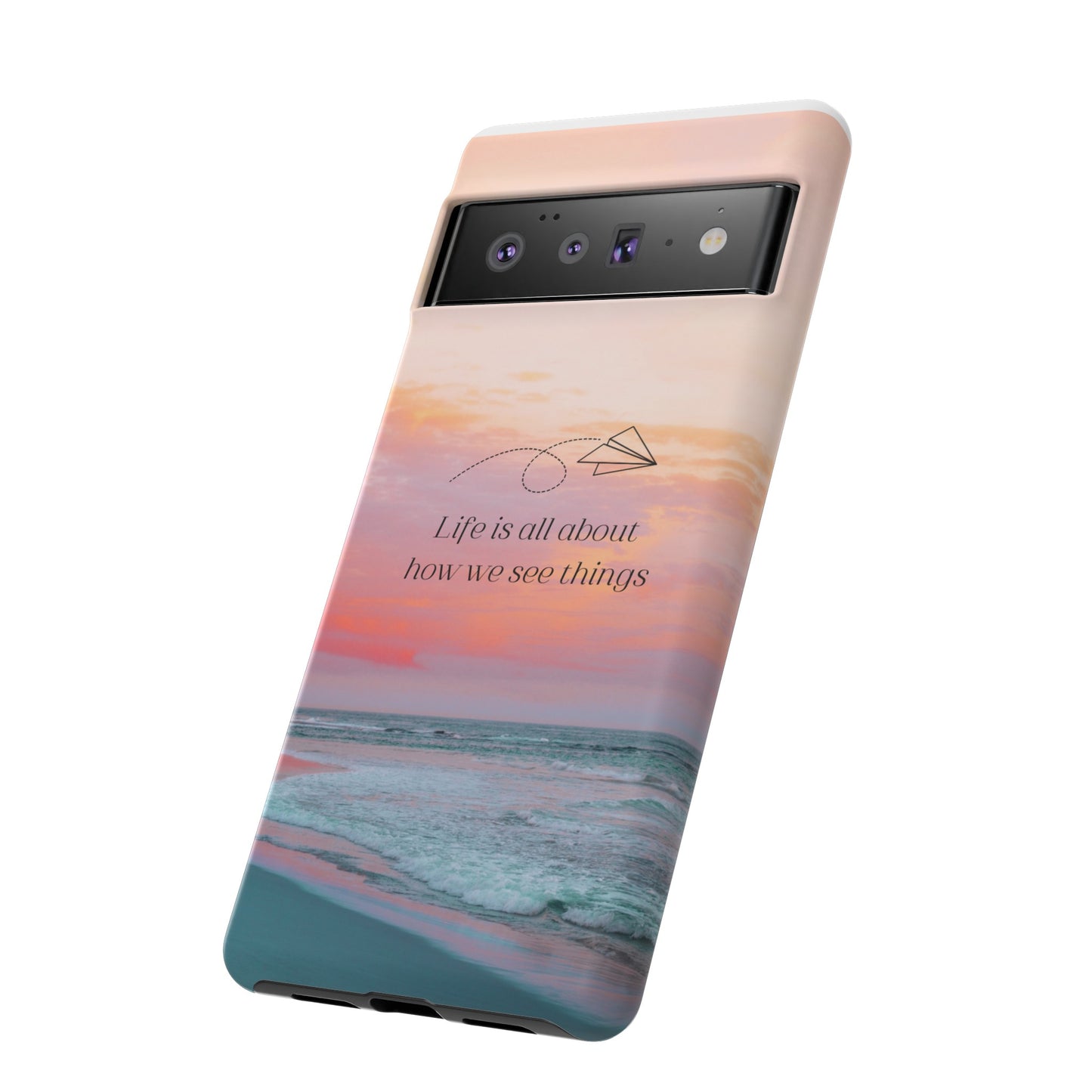 Thoughts at Sunset Phone Case | iPhone 15 Plus/ Pro, 14, 13, 12| Google Pixel 7, Pro, 5| Samsung Galaxy S23 All Major Phone Models