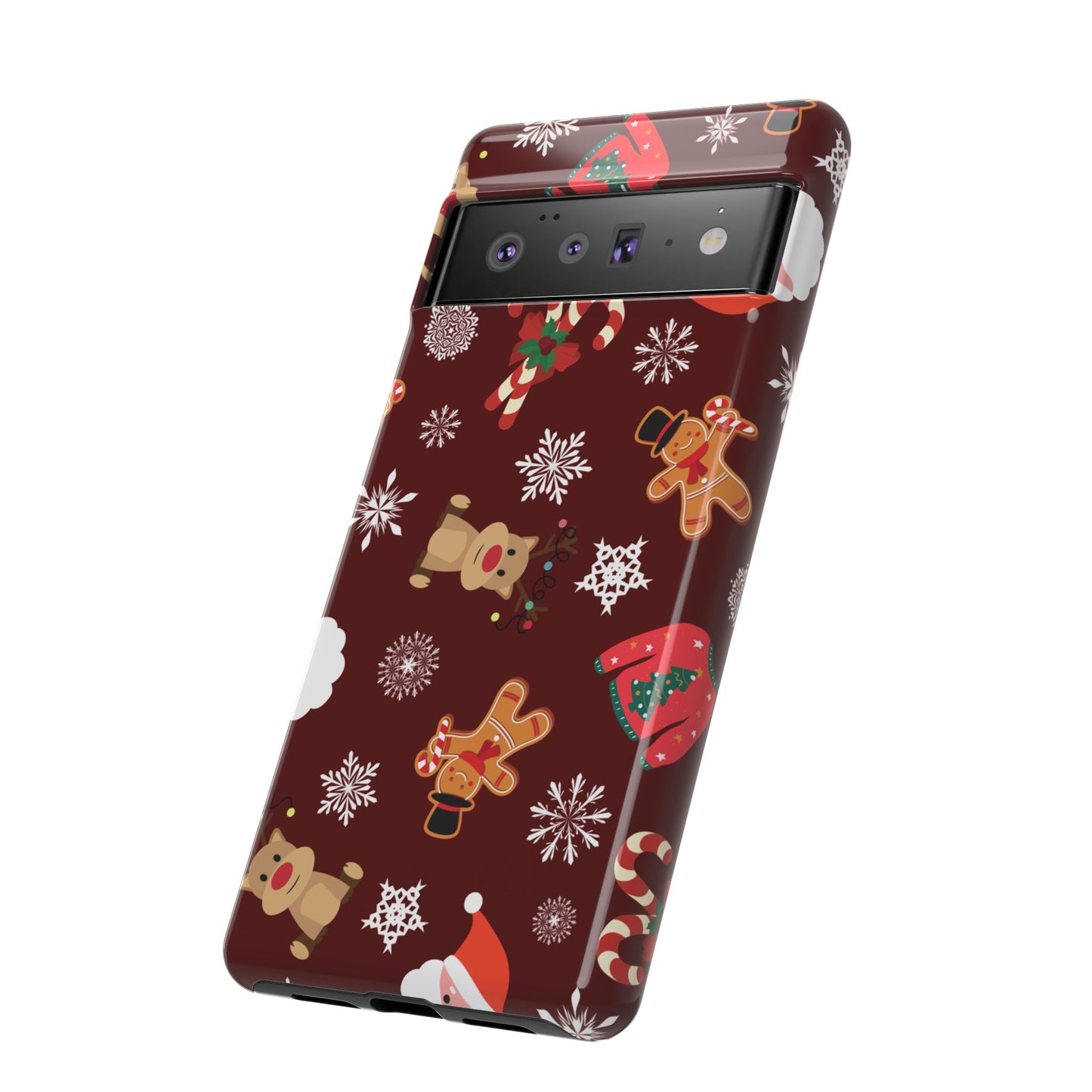 Festive Christmas Wallpaper Phone Case | iPhone 15 Plus/ Pro, 14, 13, 12| Google Pixel 7, Pro, 5| Samsung Galaxy S23 All Major Phone Models