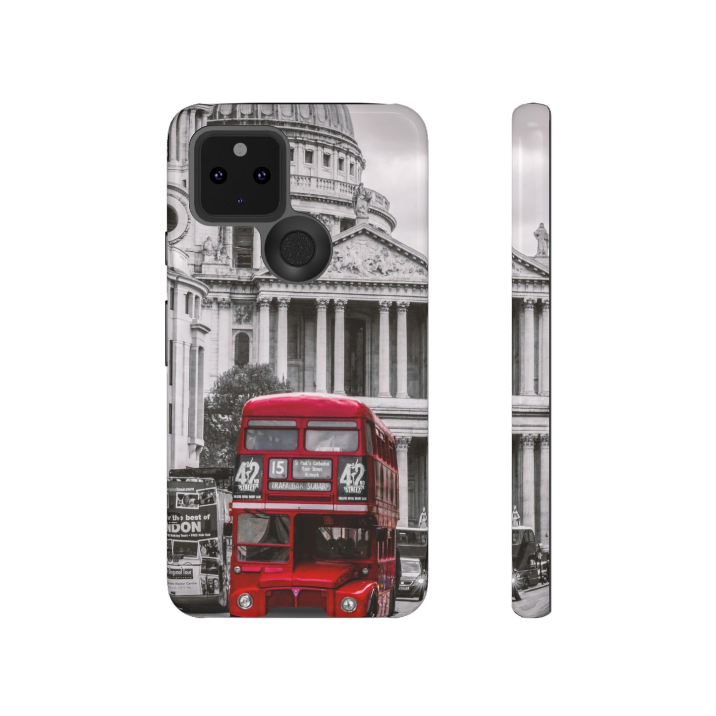 London Bus Wallpaper Phone Case | iPhone 15 Plus/ Pro, 14, 13, 12| Google Pixel 7, Pro, 5| Samsung Galaxy S23 All Major Phone Models