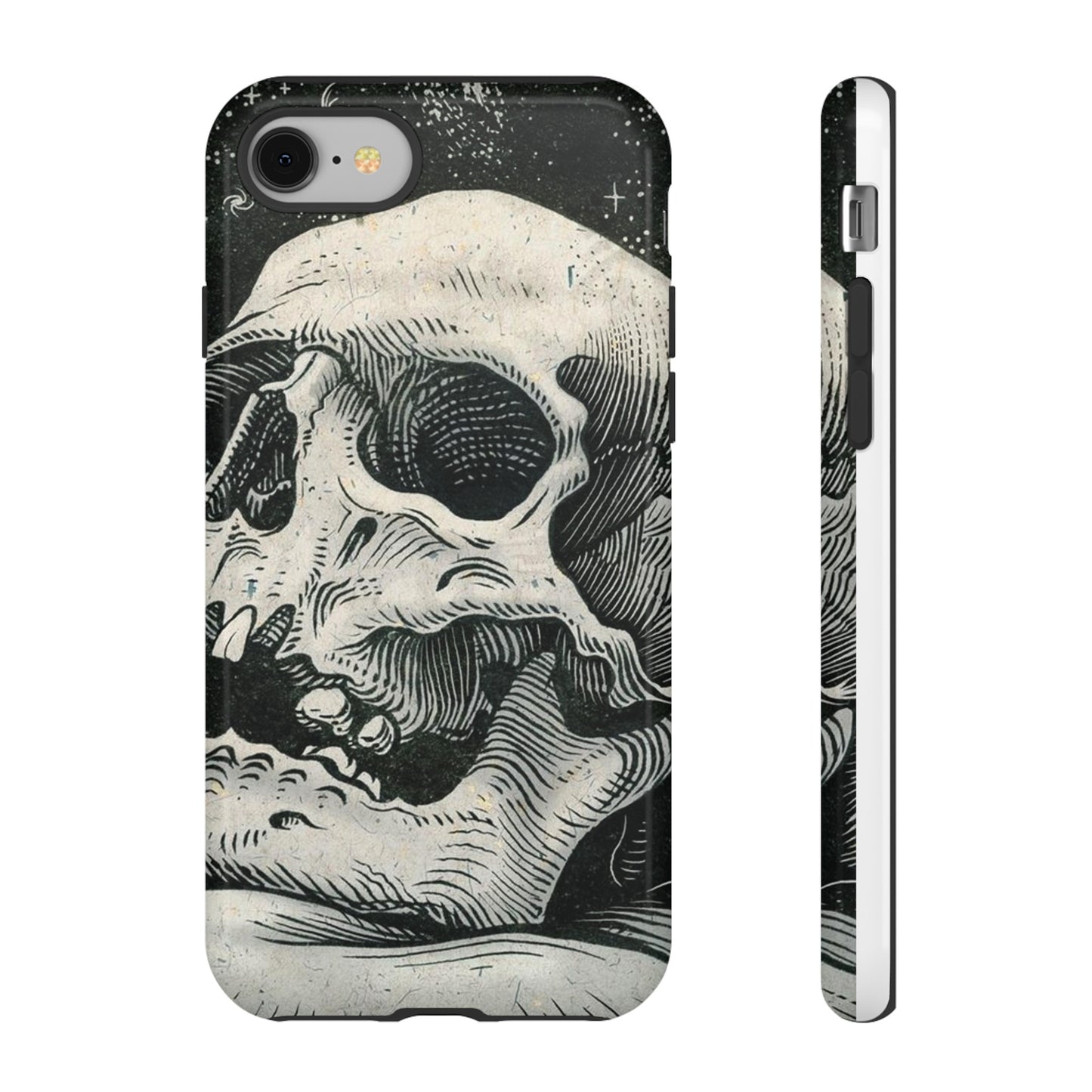 Skull Wallpaper Phone Case | iPhone 15 Plus/ Pro, 14, 13, 12| Google Pixel 7, Pro, 5| Samsung Galaxy S23 All Major Phone Models