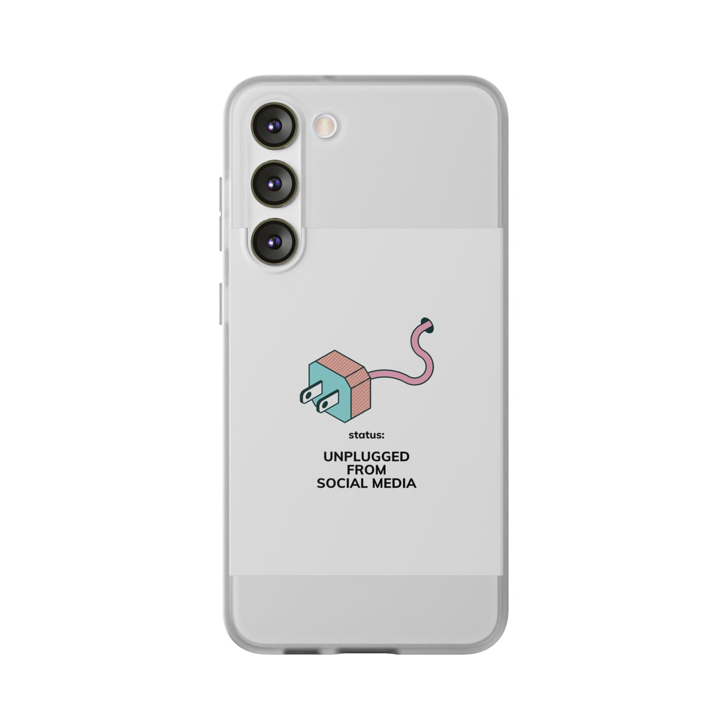 Unplugged From Social Media Phone Case | iPhone 15 Plus/ Pro, 14, 13, 12| Google Pixel 7, Pro, 5| Samsung Galaxy S23 All Major Phone Models