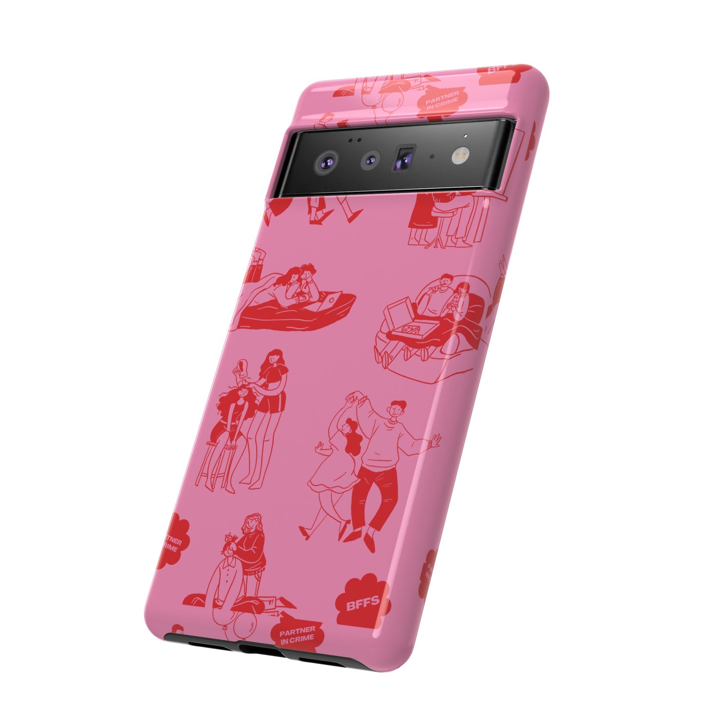 Pink Valentine's Day Wallpaper Phone Case | iPhone 15 Plus/ Pro, 14, 13, 12| Google Pixel 7, Pro, 5| Samsung Galaxy S23 All Major Phone Models