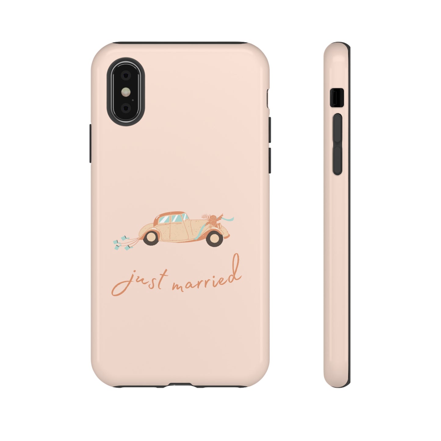 Just Married Phone Case | iPhone 15 Plus/ Pro, 14, 13, 12| Google Pixel 7, Pro, 5| Samsung Galaxy S23 All Major Phone Models