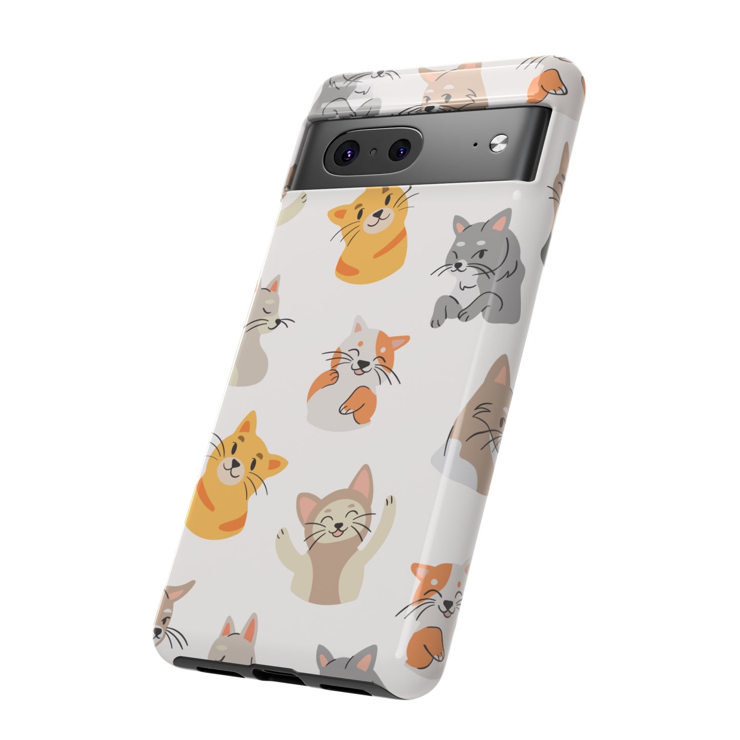 Adorable Cats Wallpaper Phone Case | iPhone 15 Plus/ Pro, 14, 13, 12| Google Pixel 7, Pro, 5| Samsung Galaxy S23 All Major Phone Models