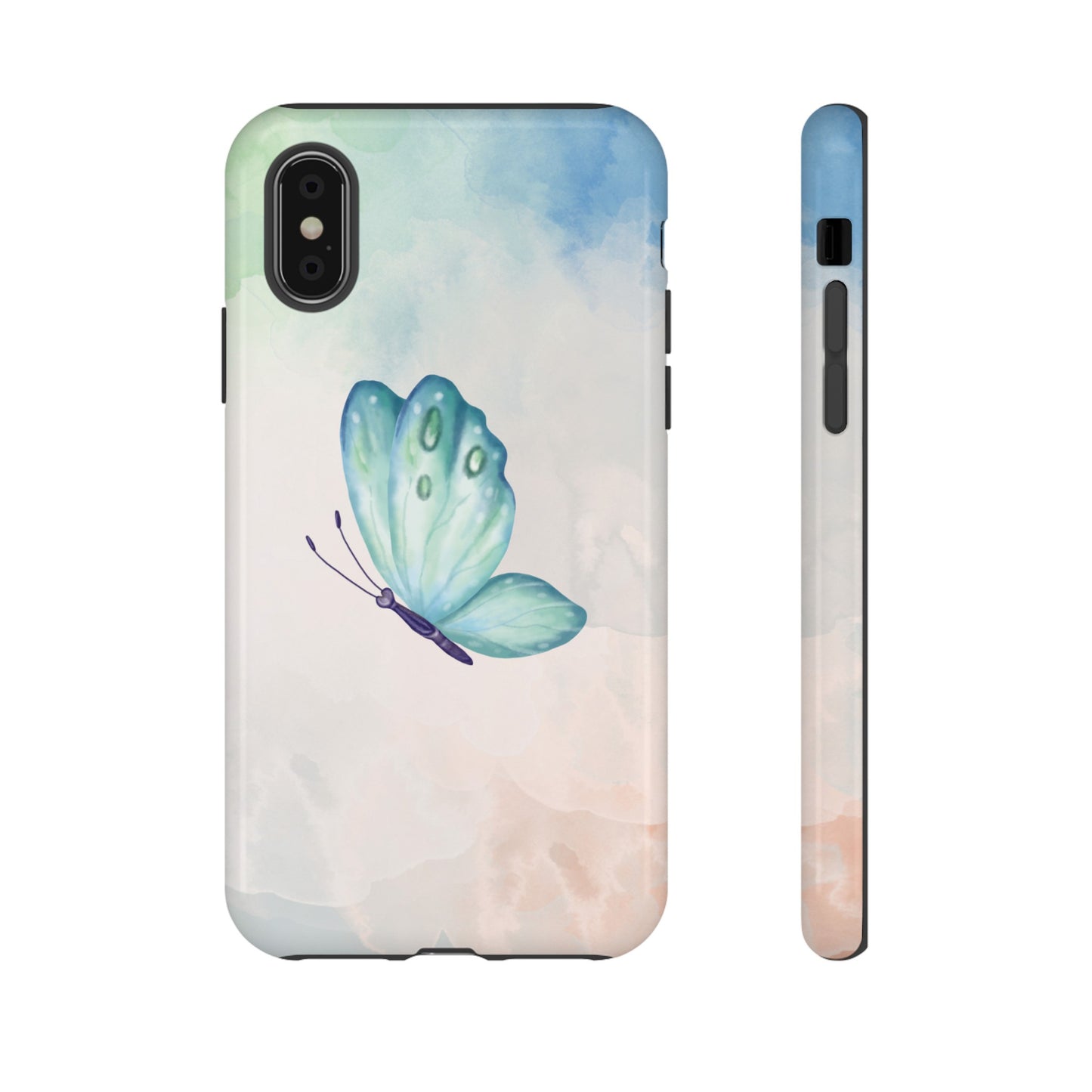 Blue Butterfly Wallpaper Phone Case  | iPhone 15 Plus/ Pro, 14, 13, 12| Google Pixel 7, Pro, 5| Samsung Galaxy S23 All Major Phone Models