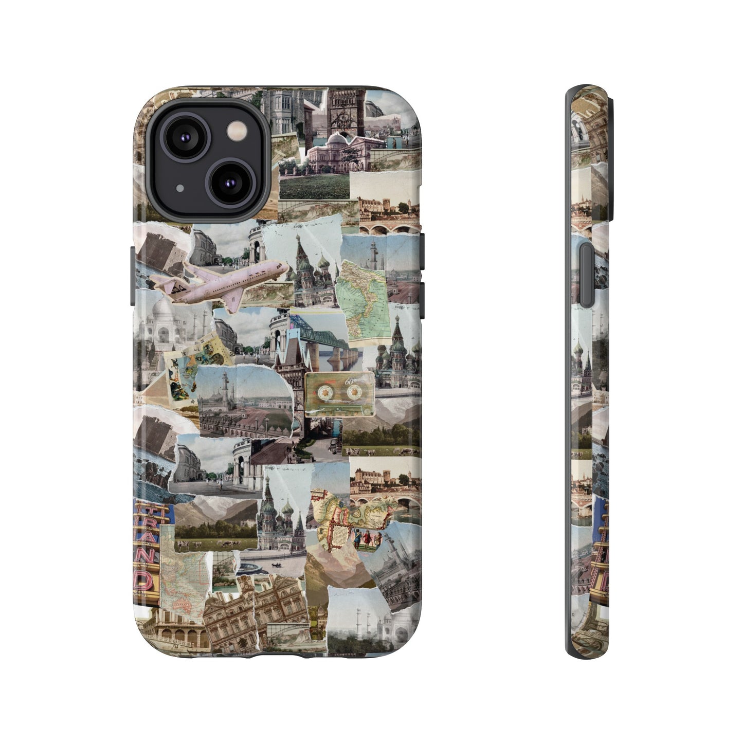 Travel Collage Wallpaper Phone Case | iPhone 15 Plus/ Pro, 14, 13, 12| Google Pixel 7, Pro, 5| Samsung Galaxy S23 All Major Phone Models