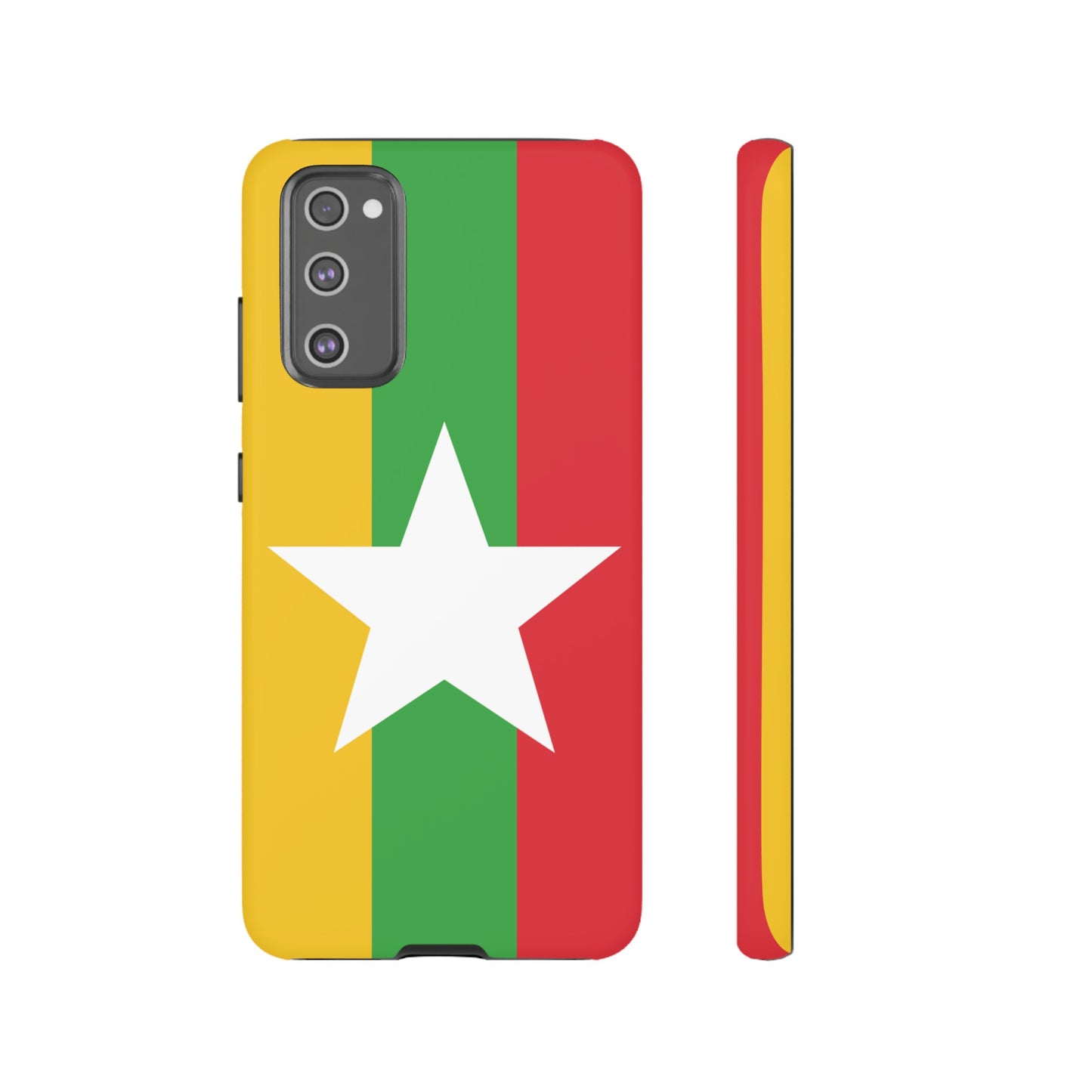 Myanmar Flag Phone Case | iPhone 15 Plus/ Pro, 14, 13, 12| Google Pixel 7, Pro, 5| Samsung Galaxy S23 All Major Phone Models