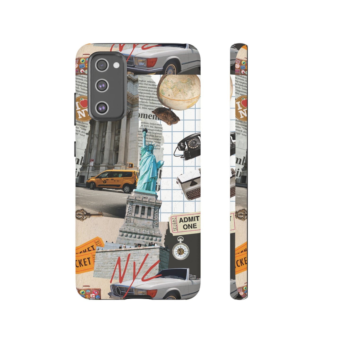 New York City Collage Wallpaper Phone Case | iPhone 15 Plus/ Pro, 14, 13, 12| Google Pixel 7, Pro, 5| Samsung Galaxy S23 All Major Phone Models