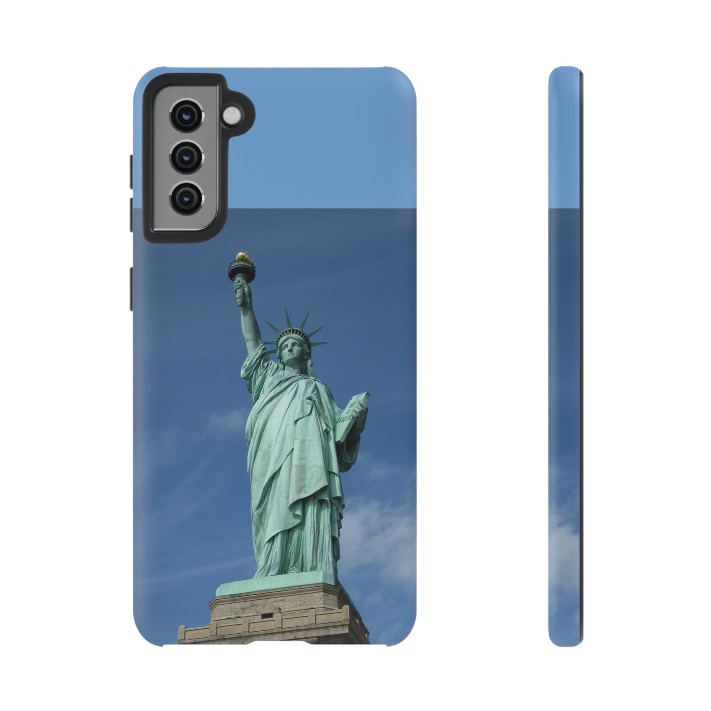 Statue Of Liberty Wallpaper Phone Case | iPhone 15 Plus/ Pro, 14, 13, 12| Google Pixel 7, Pro, 5| Samsung Galaxy S23 All Major Phone Models