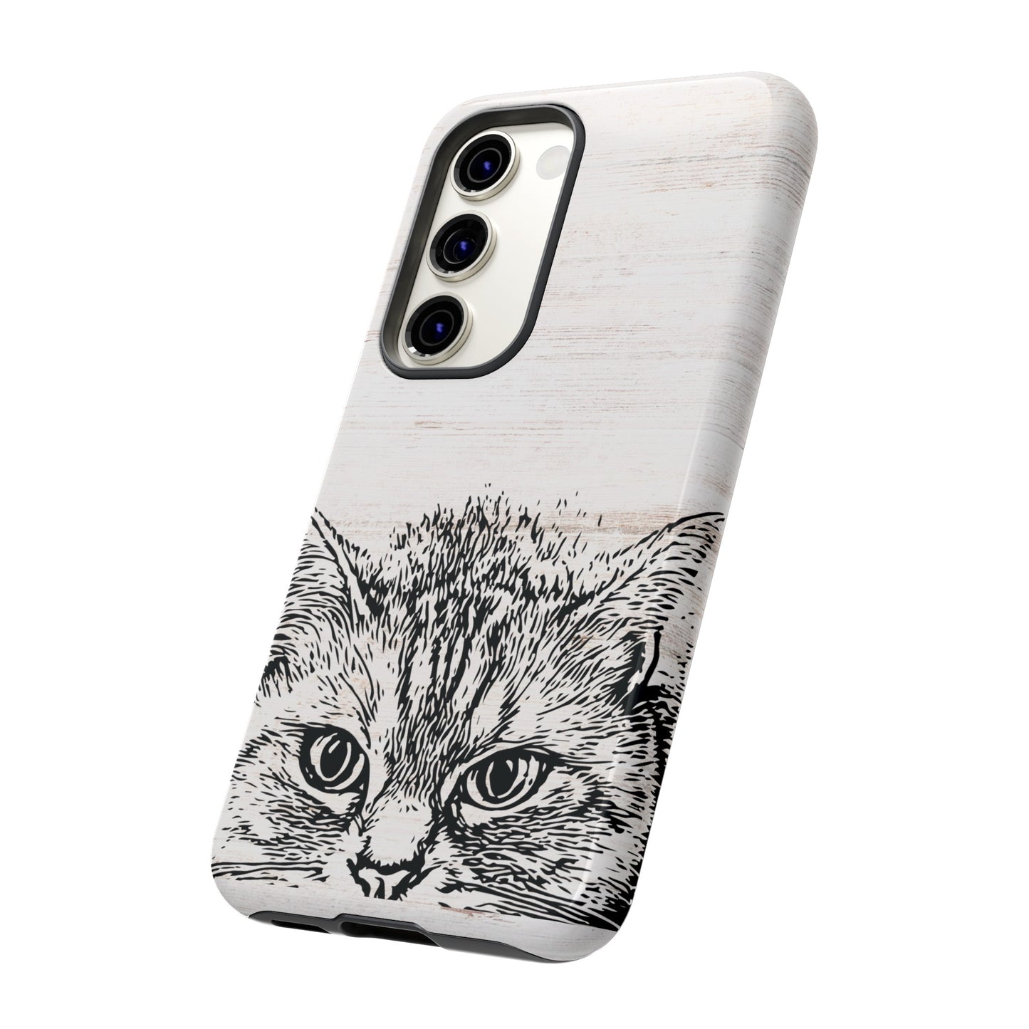 Close- Up Cat Wallpaper Phone Case | iPhone 15 Plus/ Pro, 14, 13, 12| Google Pixel 7, Pro, 5| Samsung Galaxy S23 All Major Phone Models