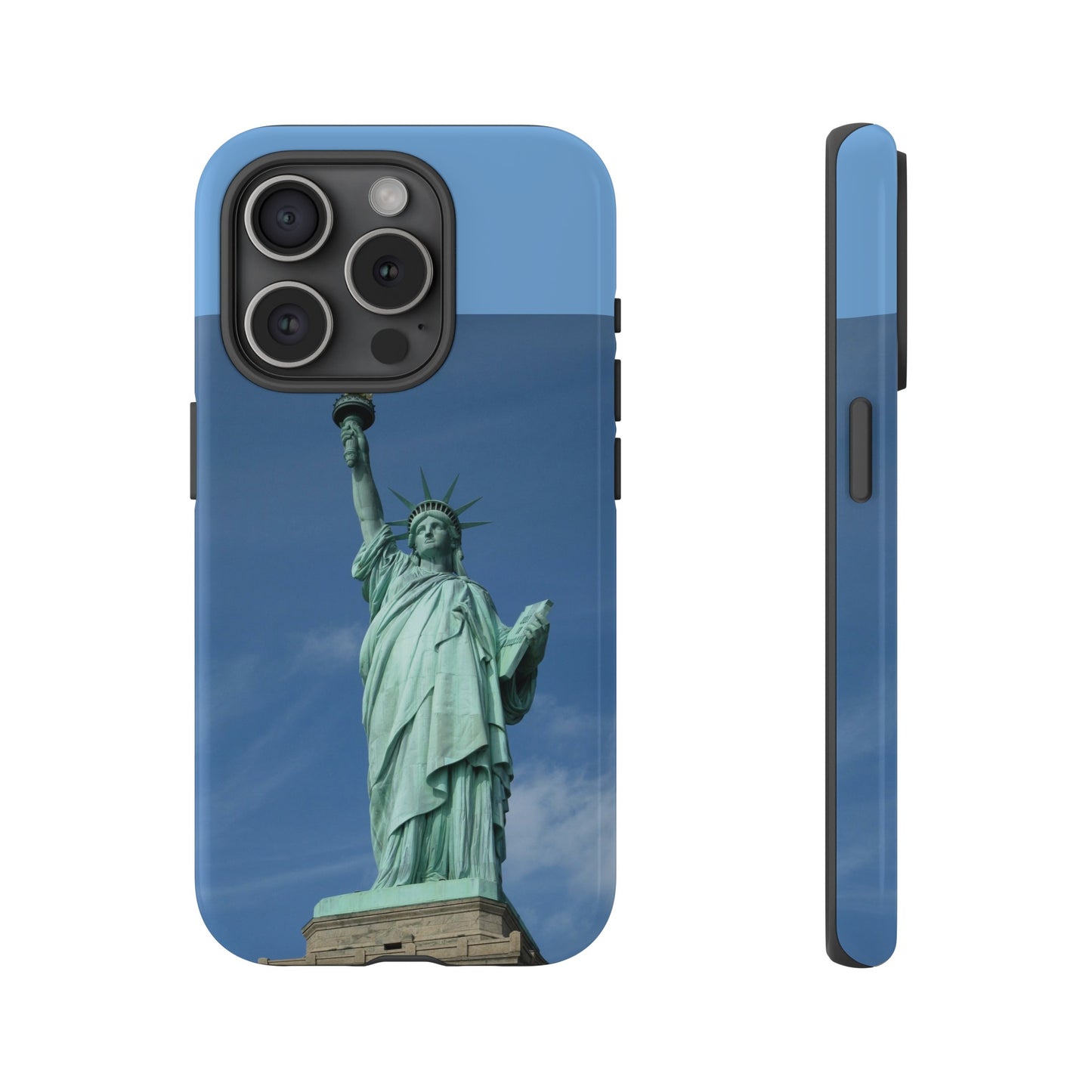 Statue Of Liberty Wallpaper Phone Case | iPhone 15 Plus/ Pro, 14, 13, 12| Google Pixel 7, Pro, 5| Samsung Galaxy S23 All Major Phone Models