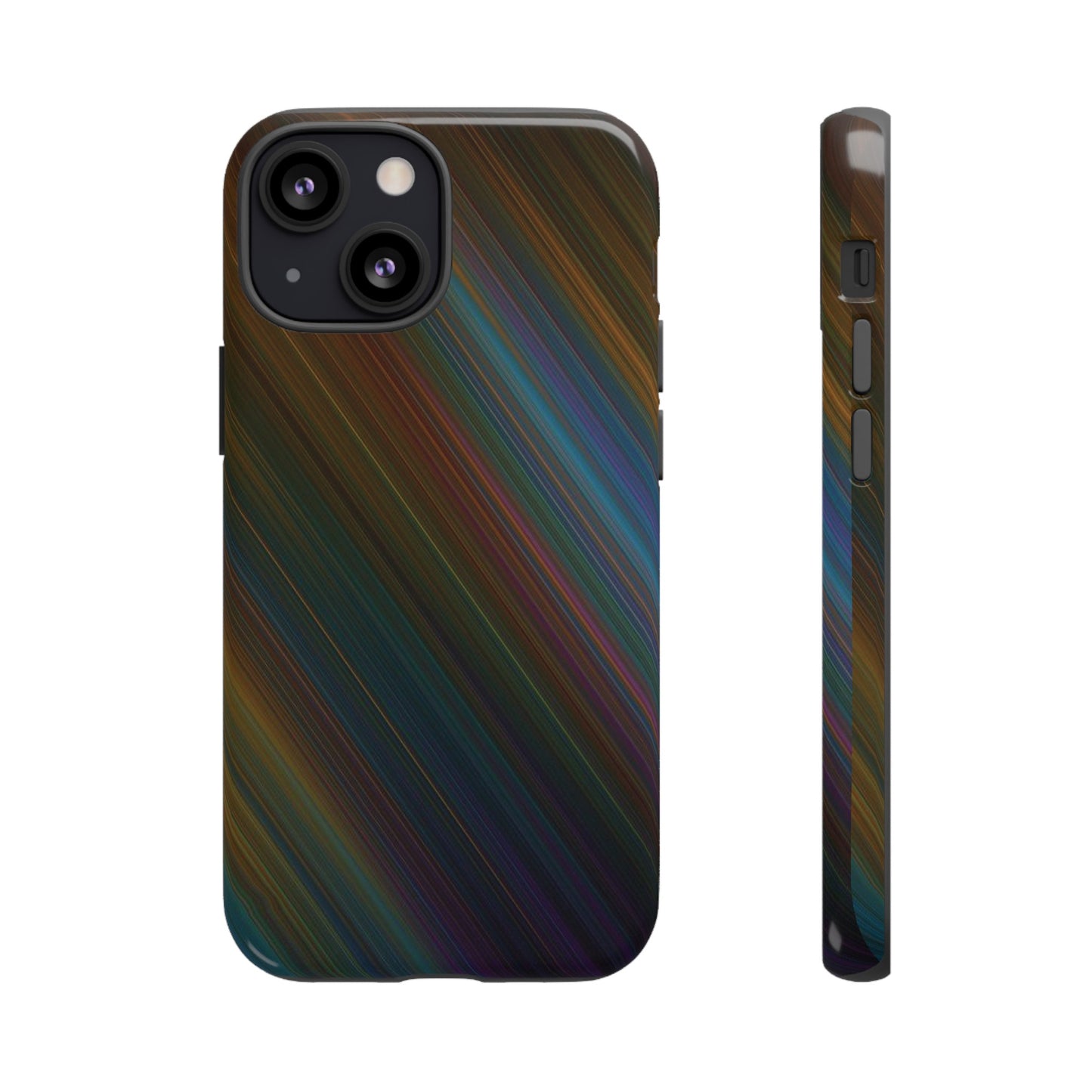 Slanted Rainbow Wallpaper Phone Case | iPhone 15 Plus/ Pro, 14, 13, 12| Google Pixel 7, Pro, 5| Samsung Galaxy S23 All Major Phone Models