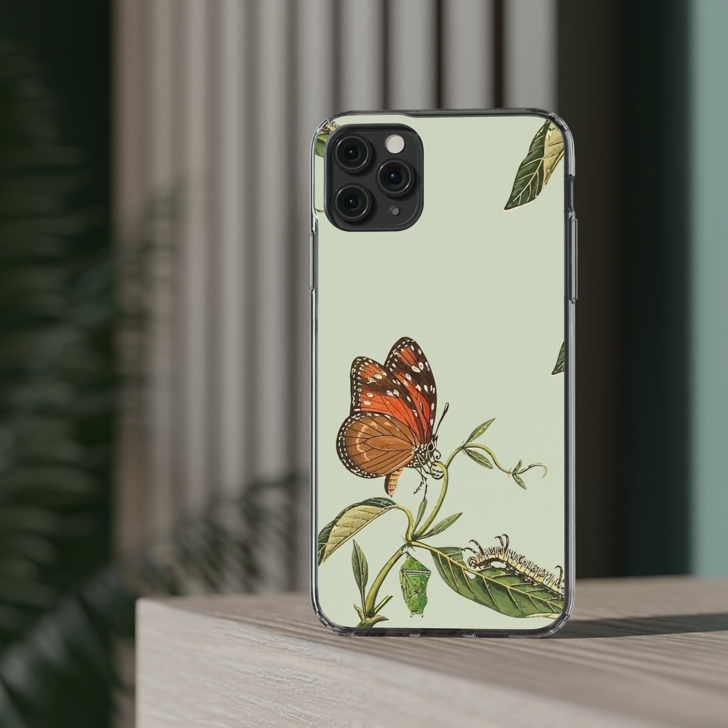 Orange Butterfly Wallpaper Phone Case | iPhone 15 Plus/ Pro, 14, 13, 12| Google Pixel 7, Pro, 5| Samsung Galaxy S23 All Major Phone Models